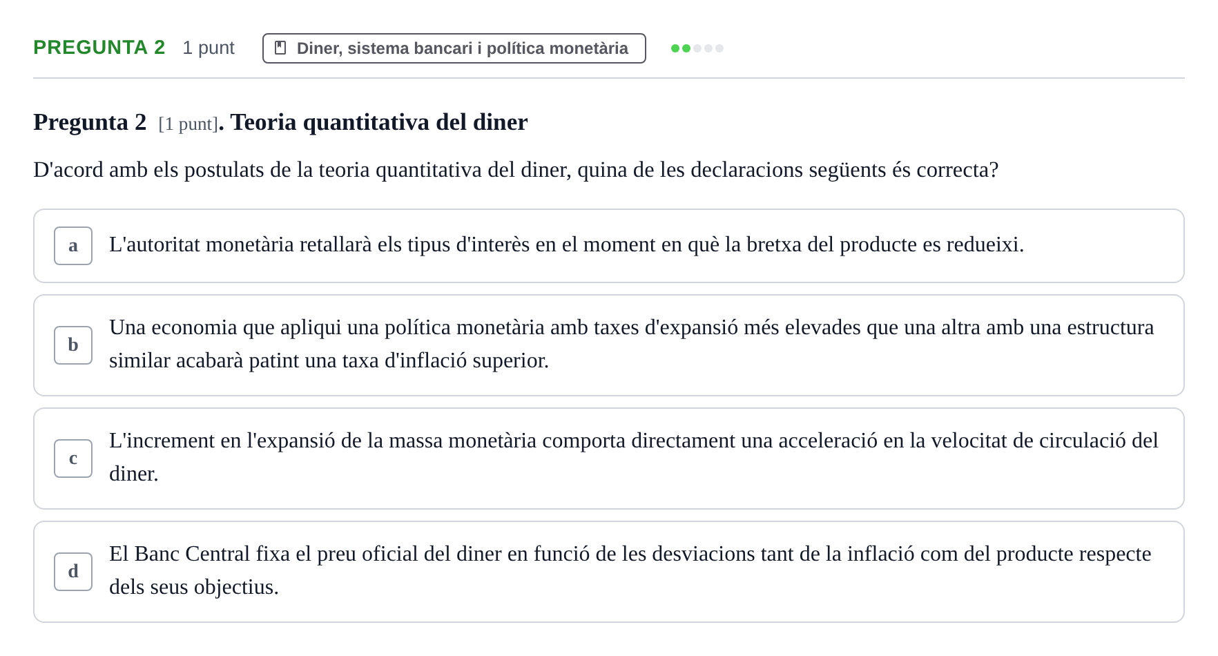 Enunciado: Pregunta 2 · Introducción a la Economía UDG 2019