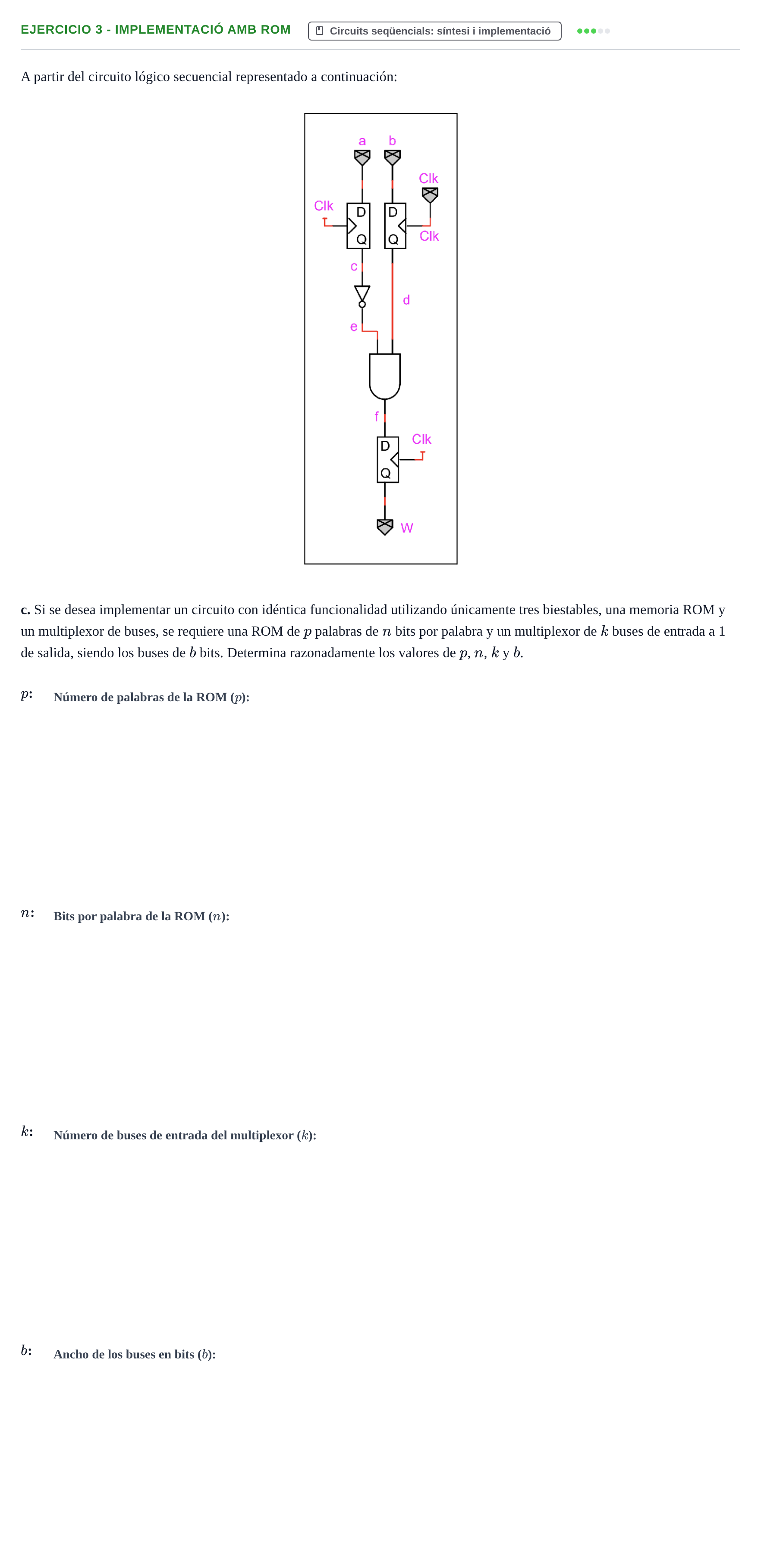 Enunciado: Ejercicio 3 - Implementació amb ROM · Introducció als Computadors UPC 2014