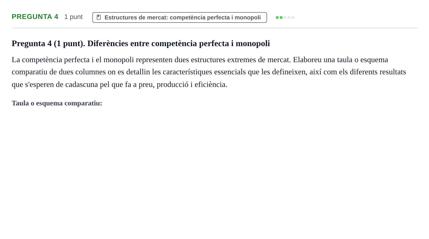 Enunciado: Pregunta 4 · Introducción a la Economía UDG 2019