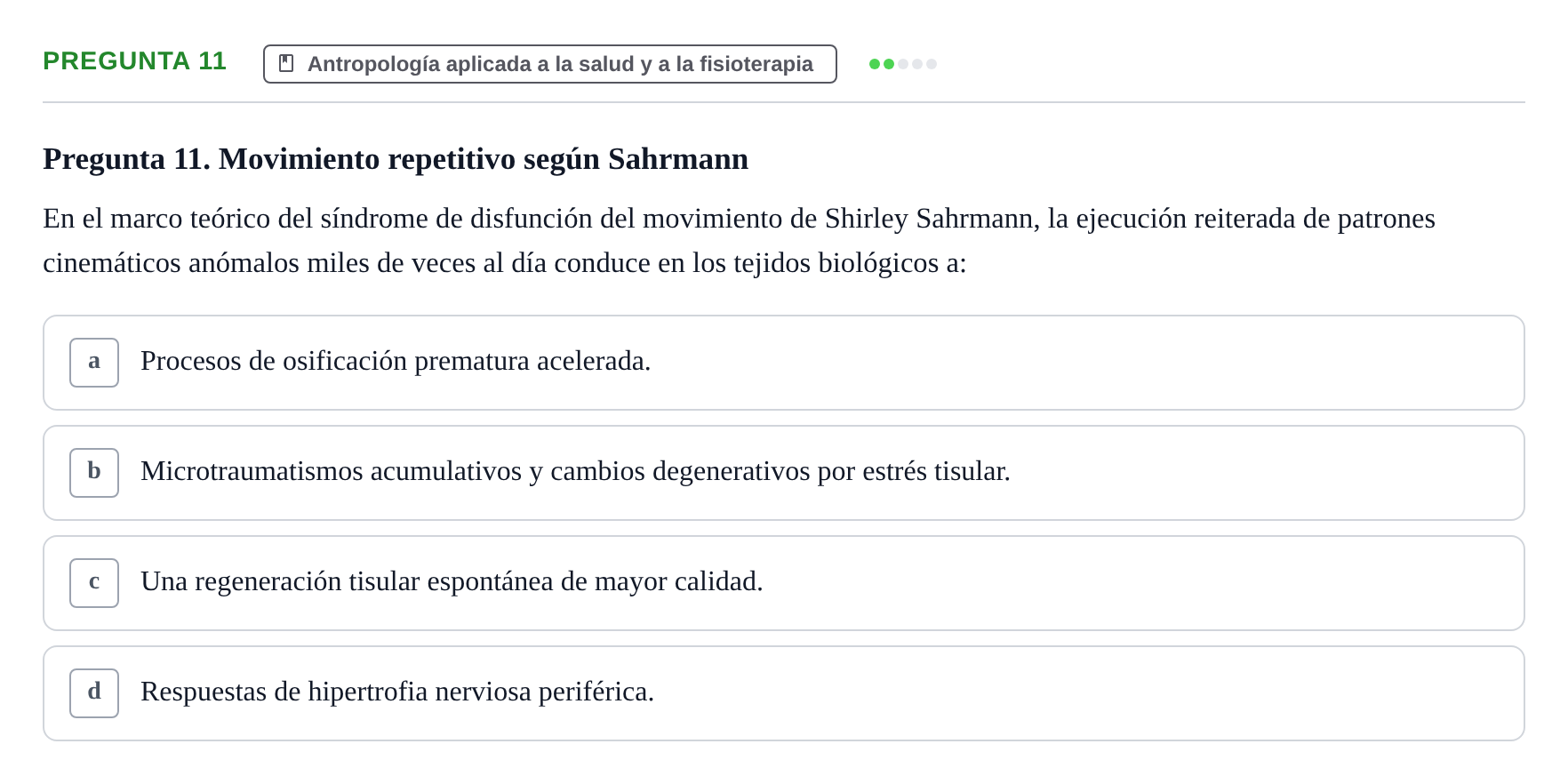 Enunciado: Pregunta 11