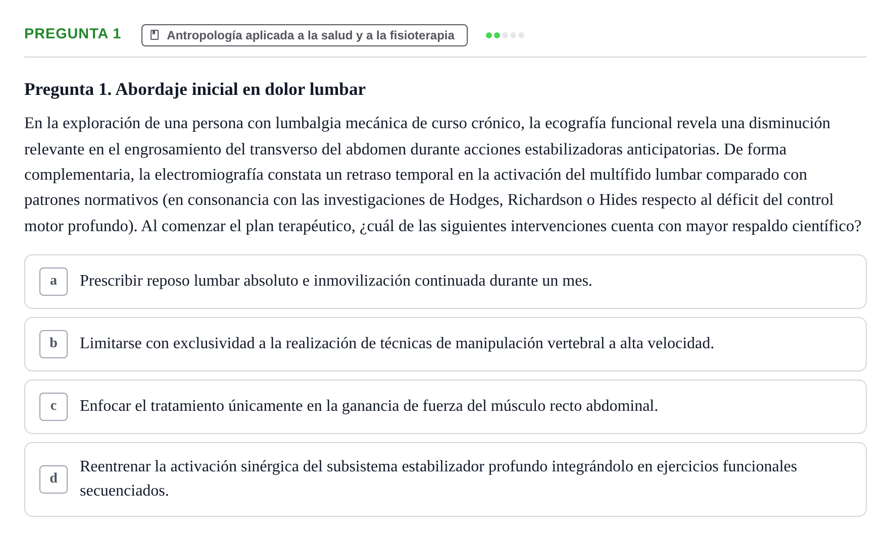 Enunciado: Pregunta 1