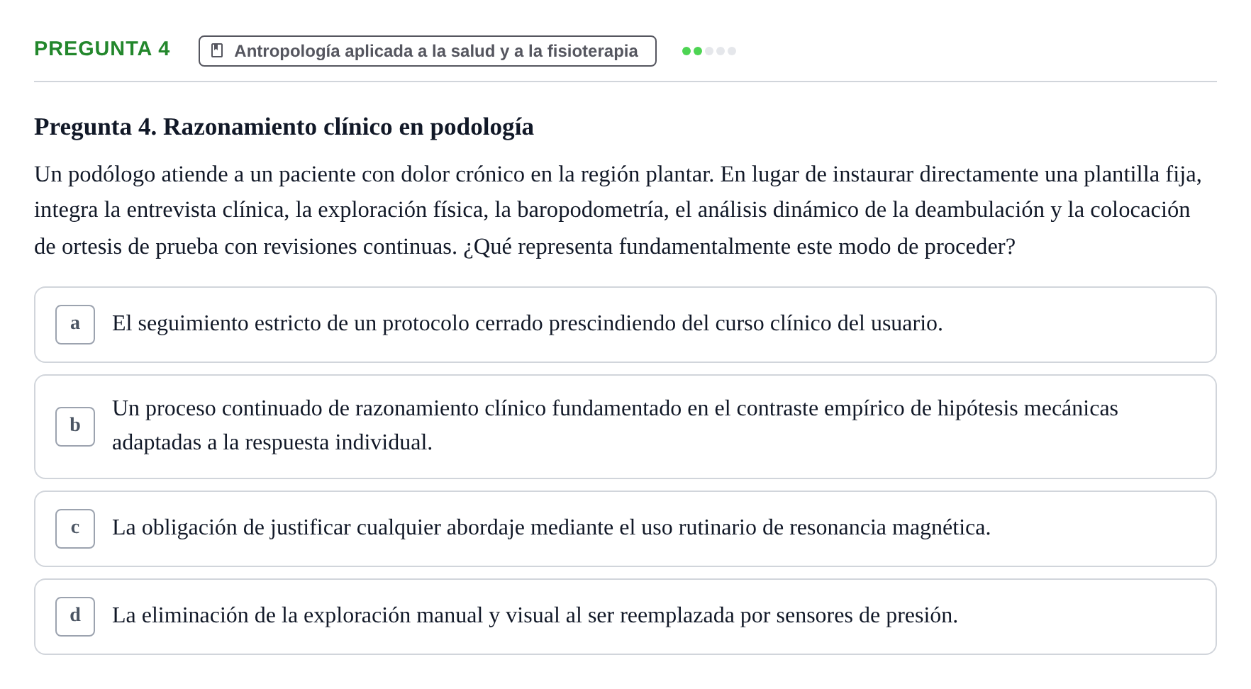 Enunciado: Pregunta 4