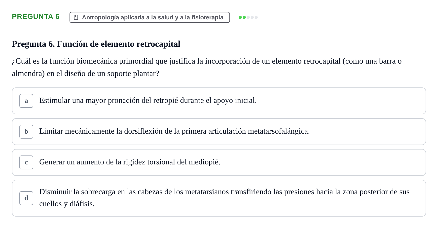 Enunciado: Pregunta 6