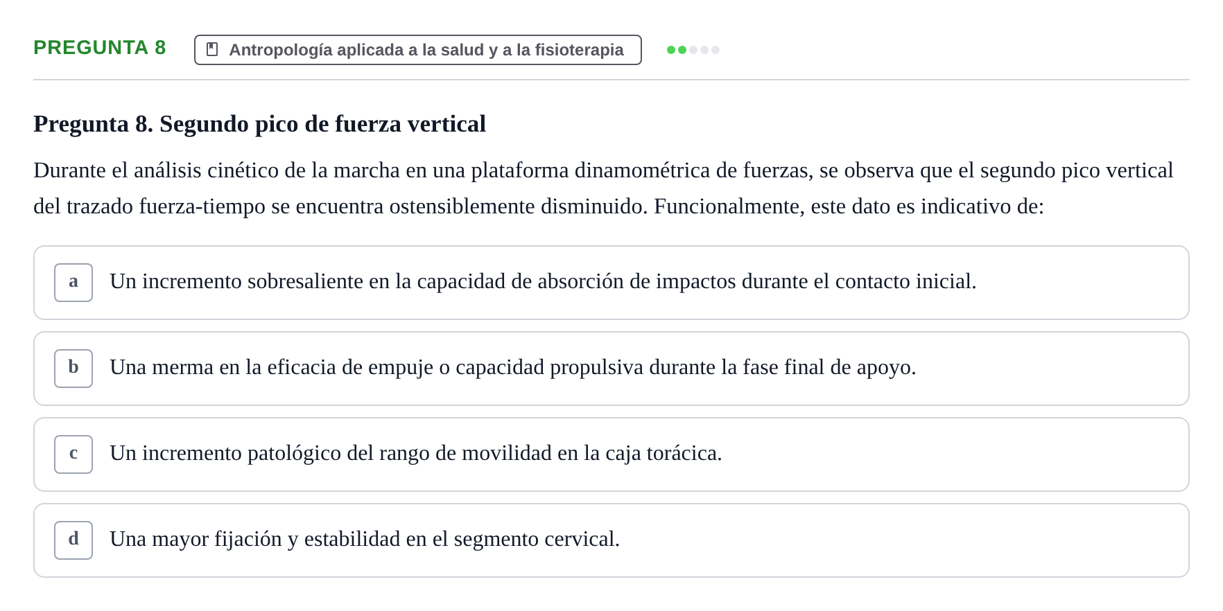 Enunciado: Pregunta 8