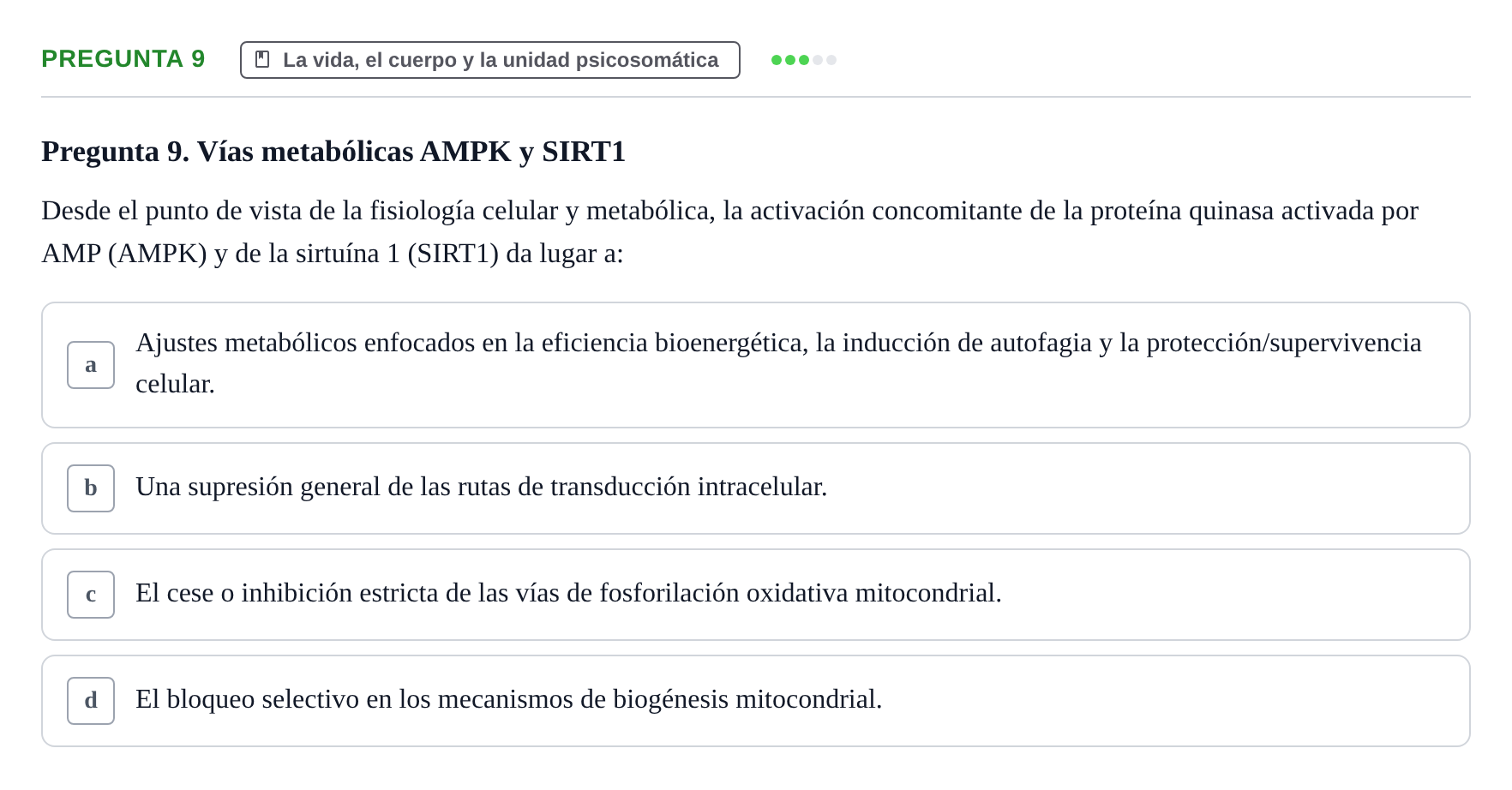 Enunciado: Pregunta 9
