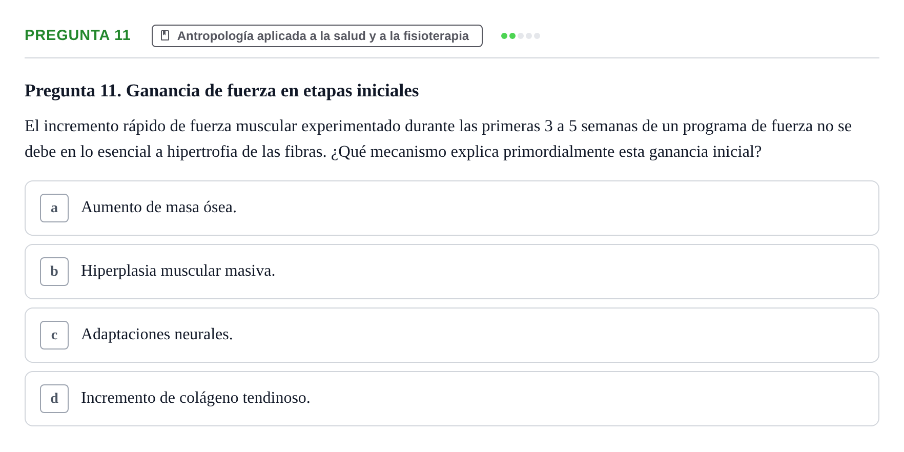 Enunciado: Pregunta 11