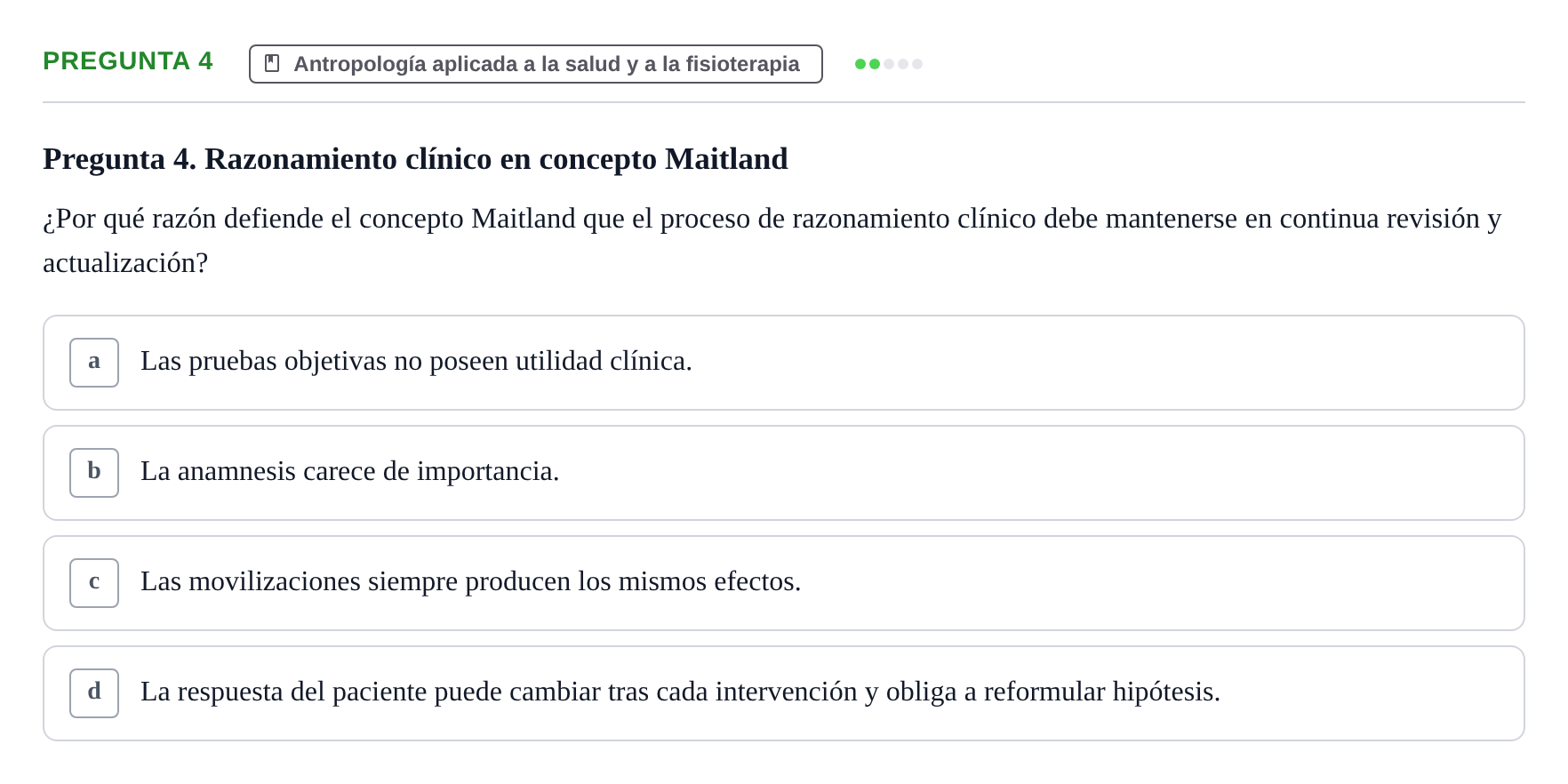 Enunciado: Pregunta 4