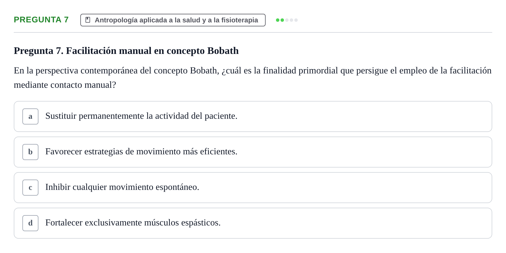 Enunciado: Pregunta 7