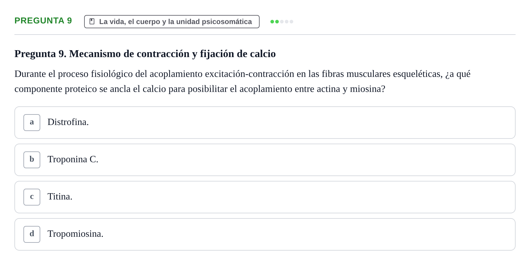 Enunciado: Pregunta 9