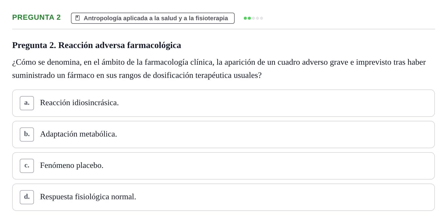 Enunciado: Pregunta 2