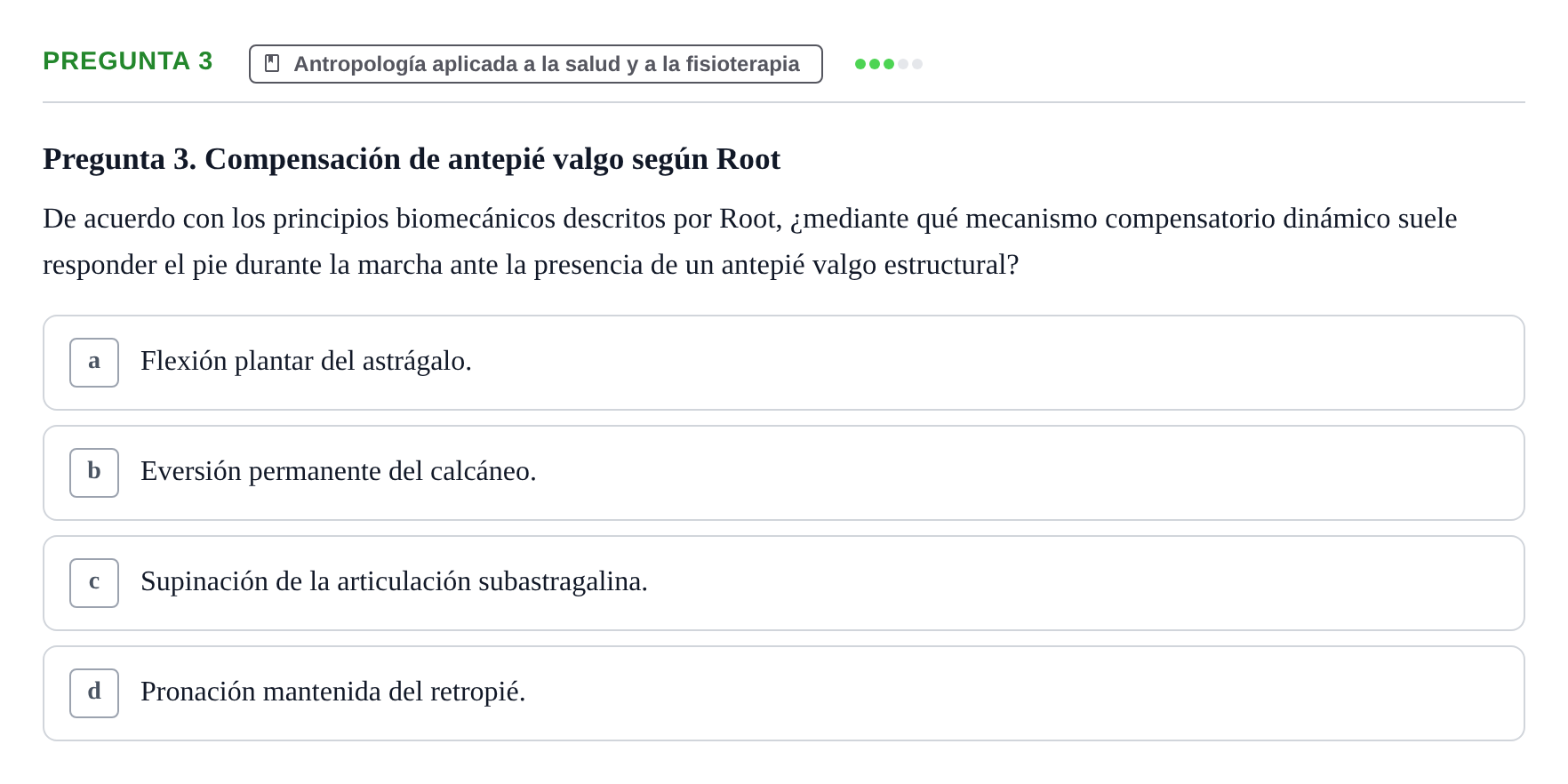 Enunciado: Pregunta 3