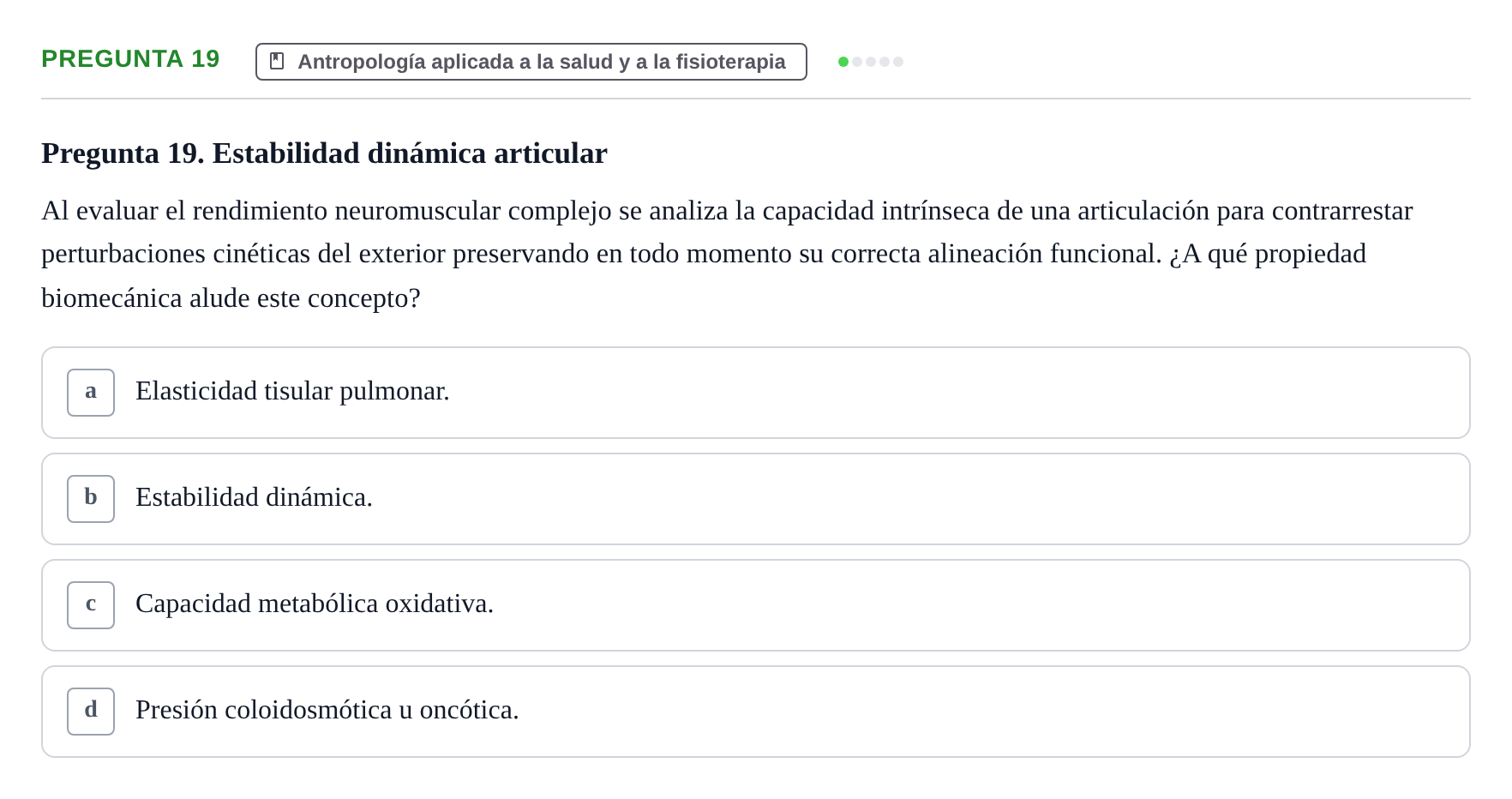 Enunciado: Pregunta 19