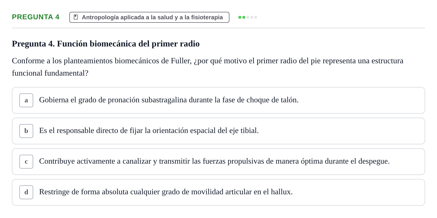 Enunciado: Pregunta 4