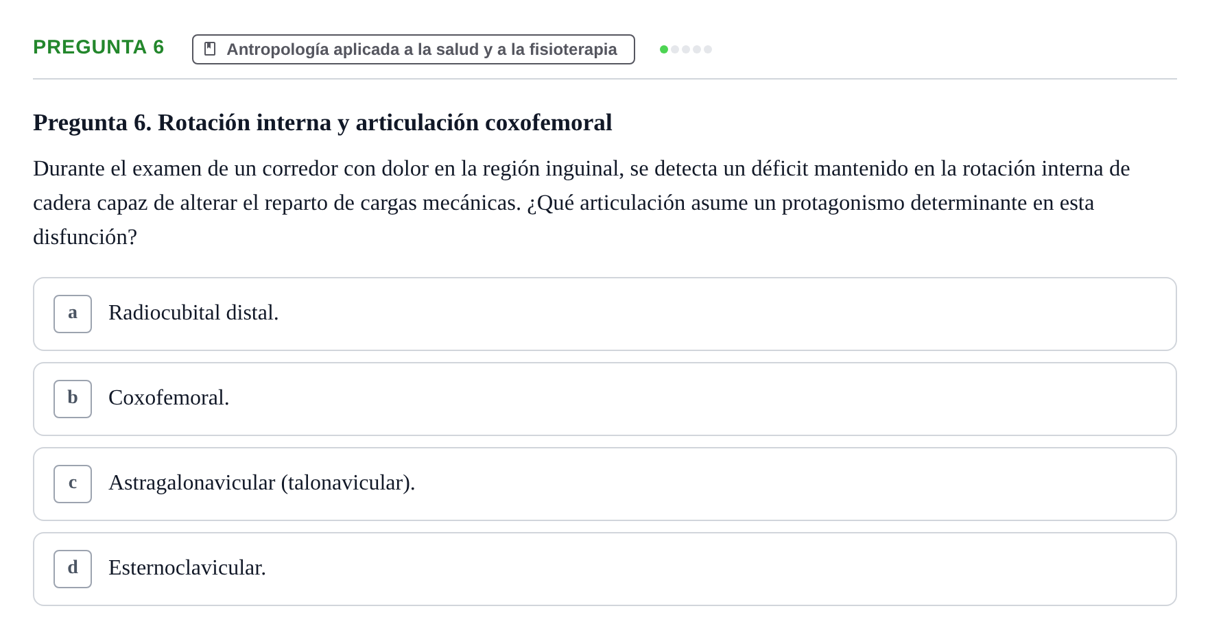 Enunciado: Pregunta 6