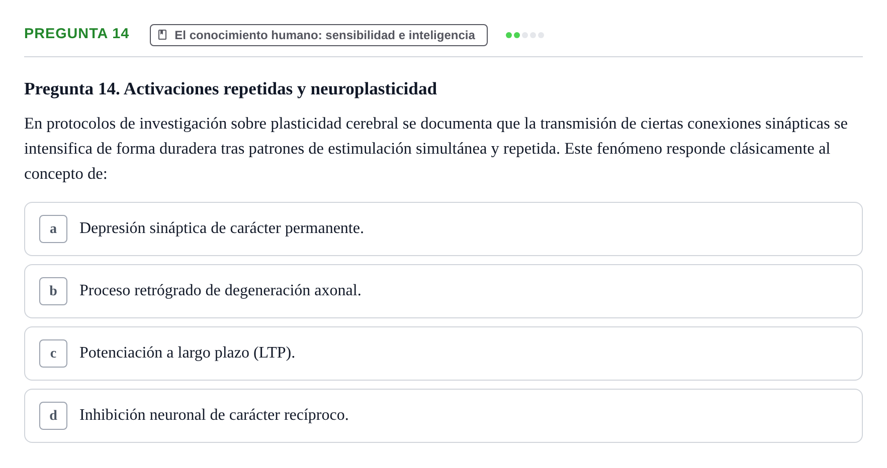 Enunciado: Pregunta 14
