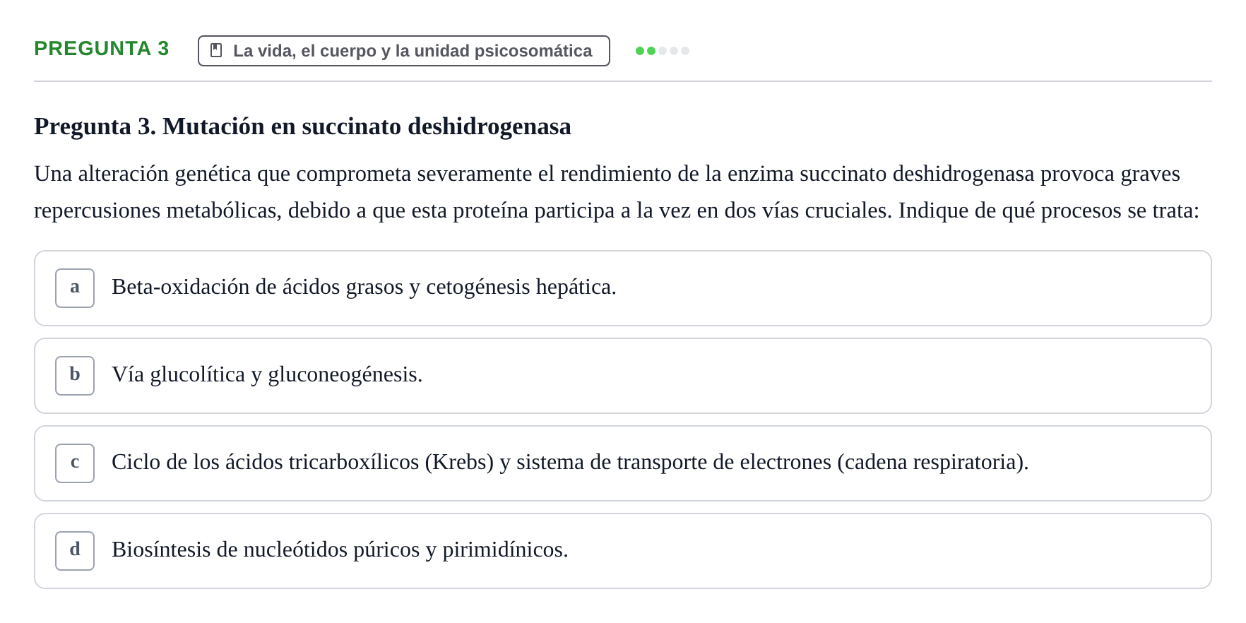 Enunciado: Pregunta 3
