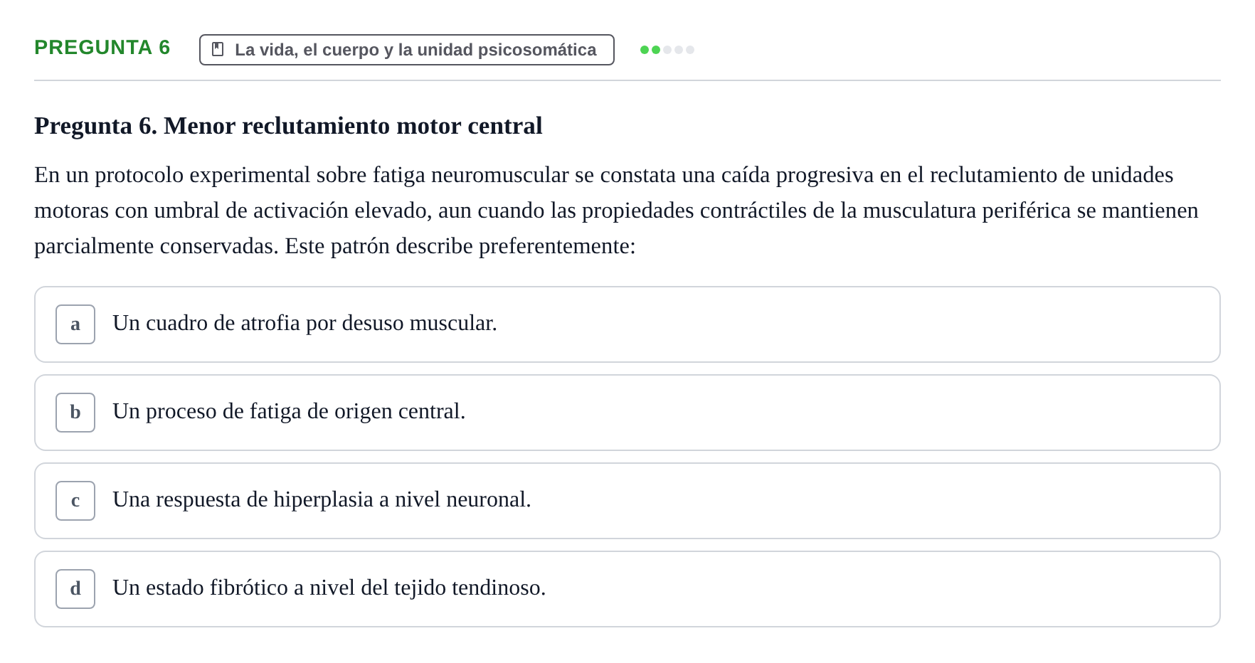 Enunciado: Pregunta 6