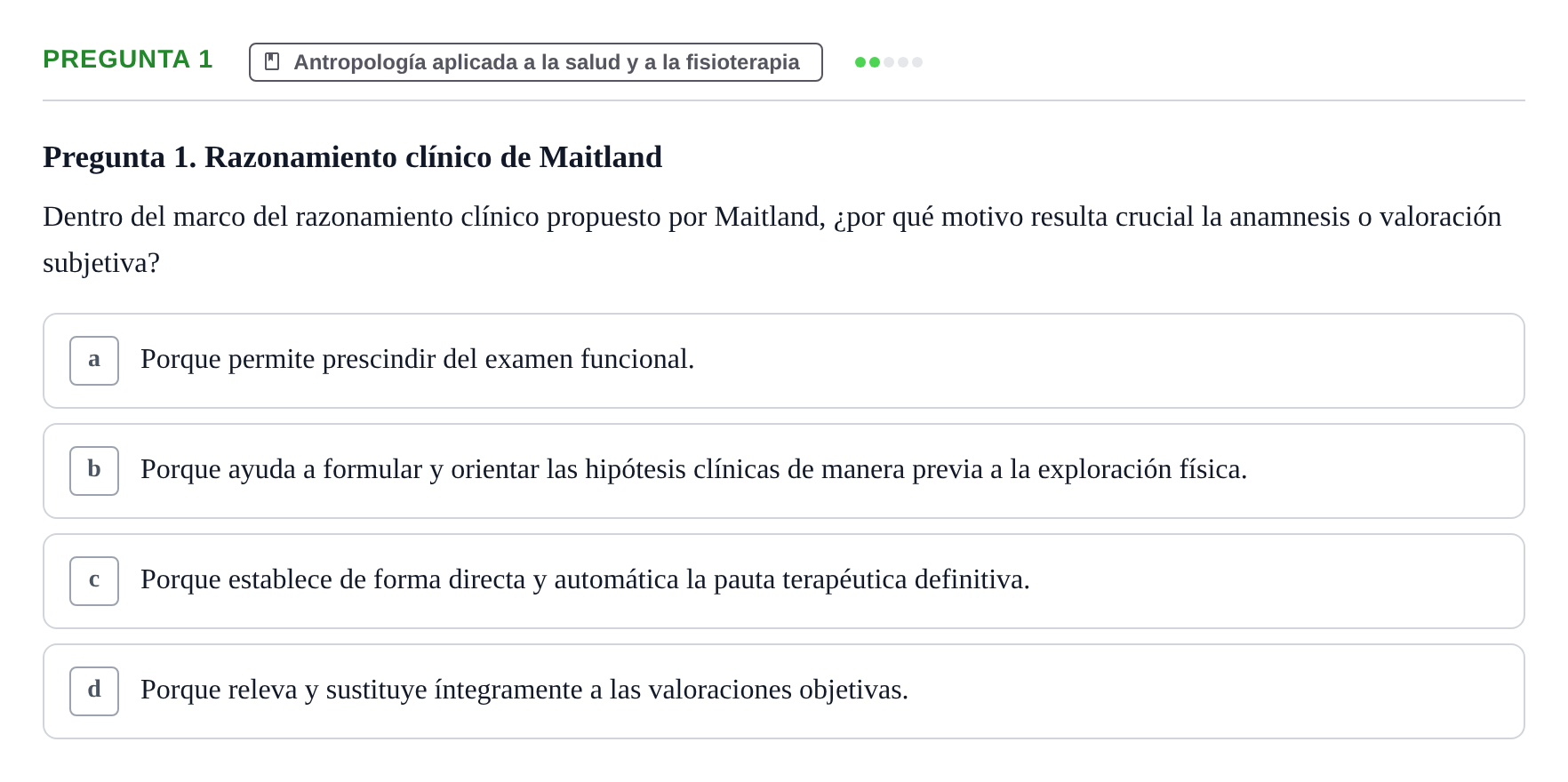 Enunciado: Pregunta 1