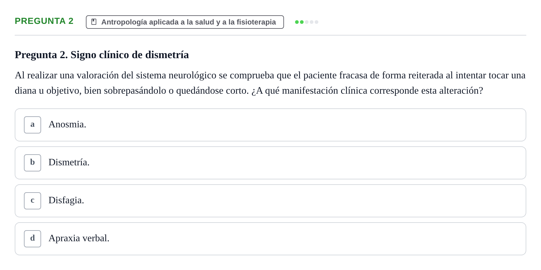 Enunciado: Pregunta 2