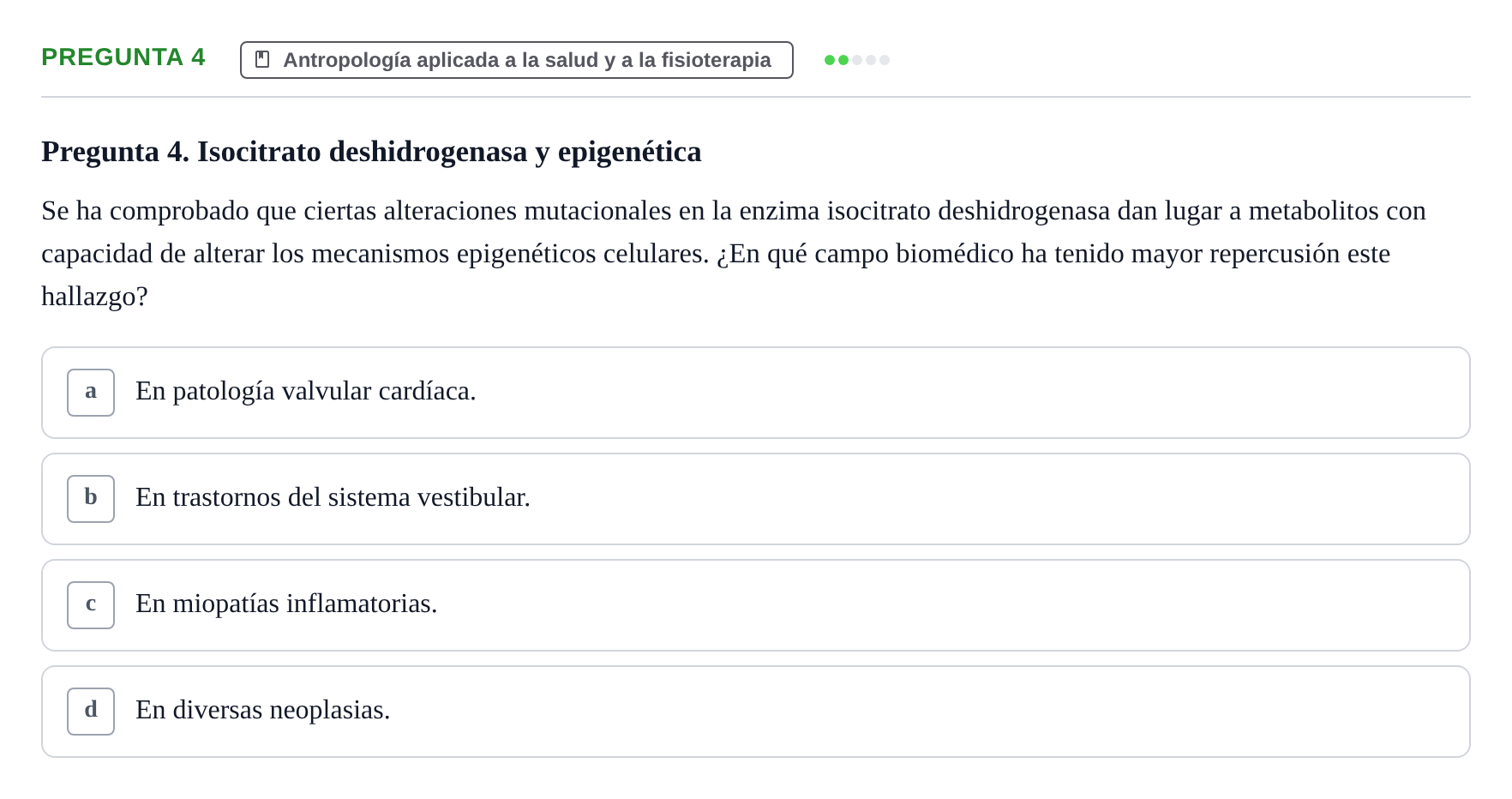 Enunciado: Pregunta 4