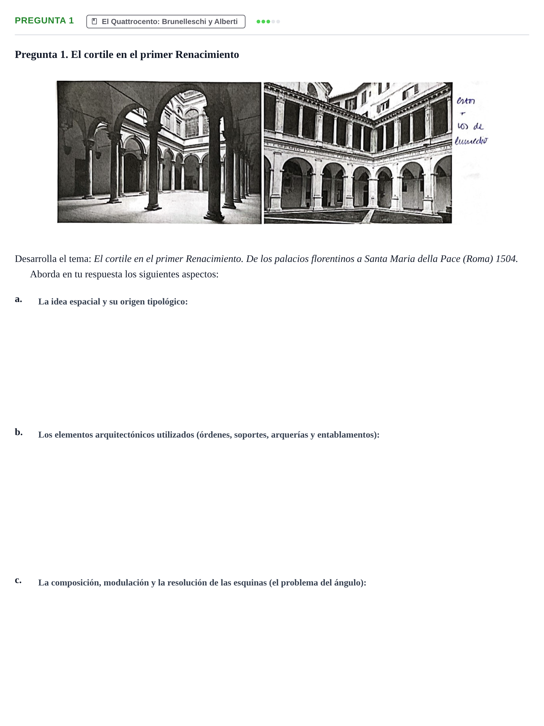 Enunciado: Pregunta 1 · Historia I UPC 2023