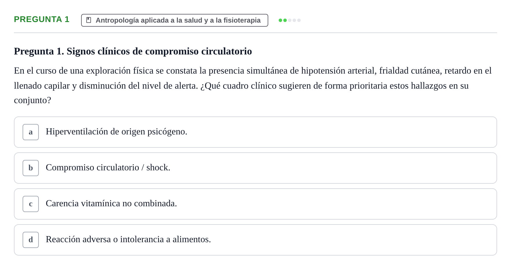Enunciado: Pregunta 1