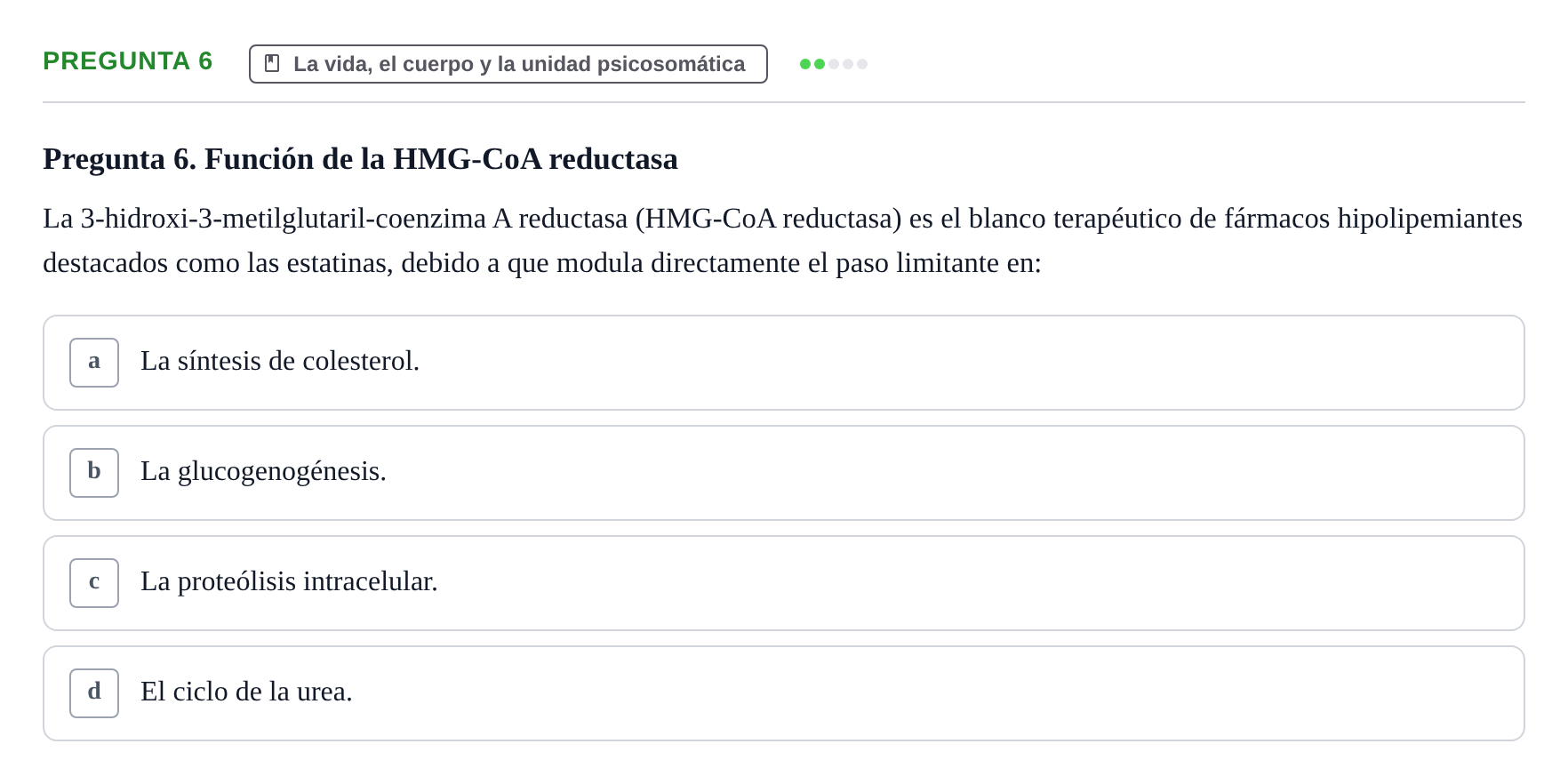 Enunciado: Pregunta 6