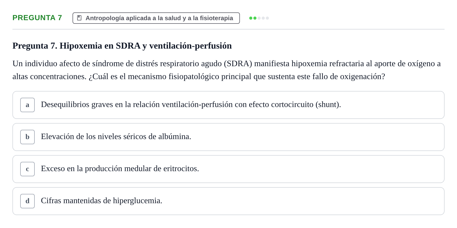 Enunciado: Pregunta 7