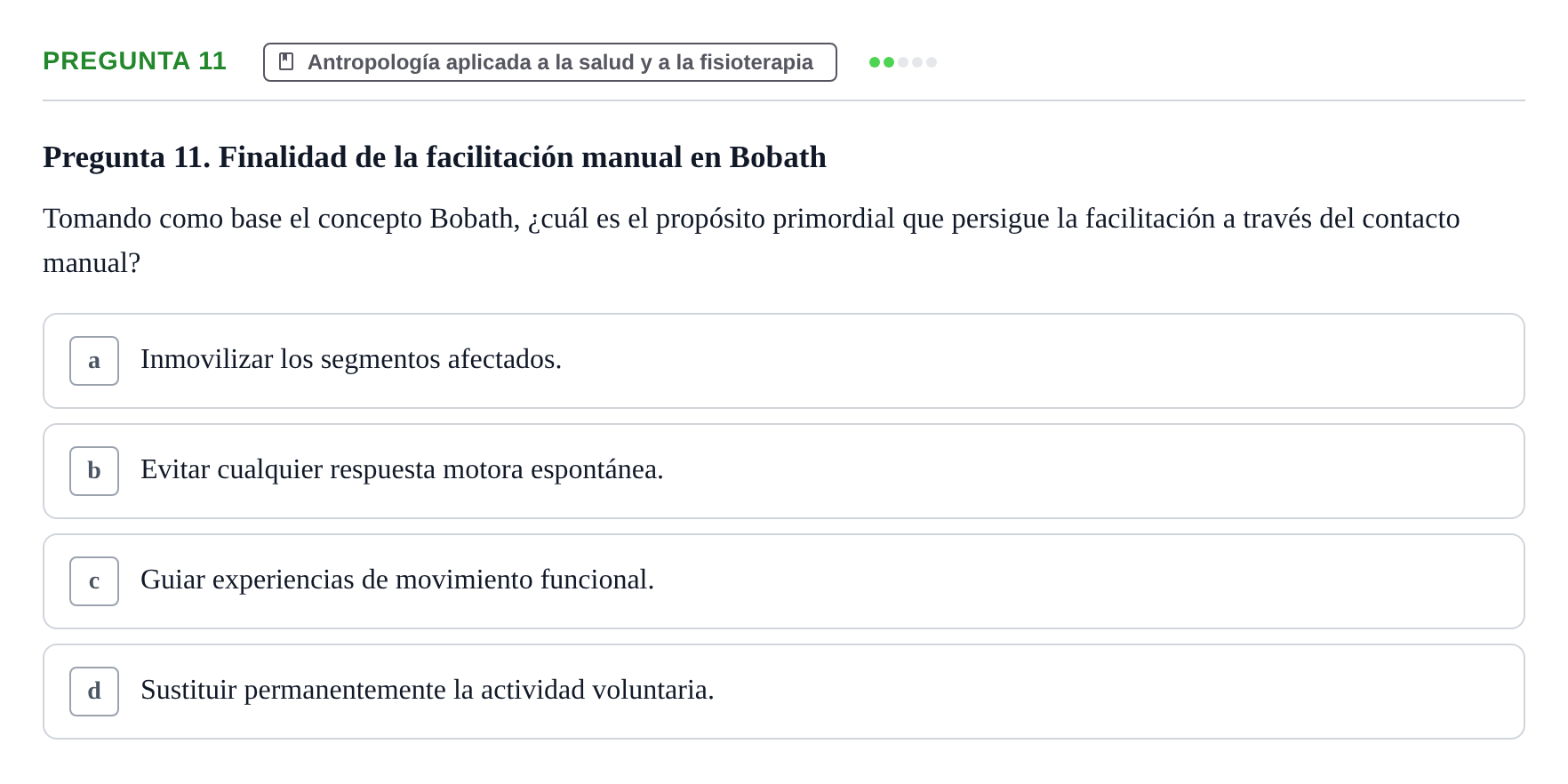 Enunciado: Pregunta 11
