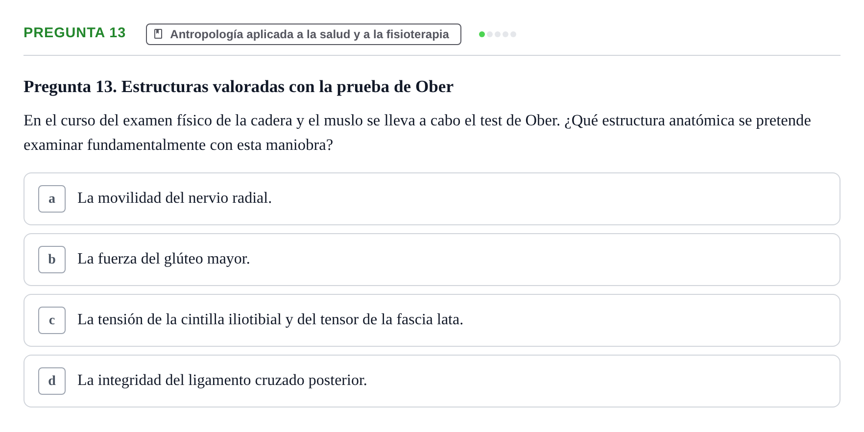 Enunciado: Pregunta 13