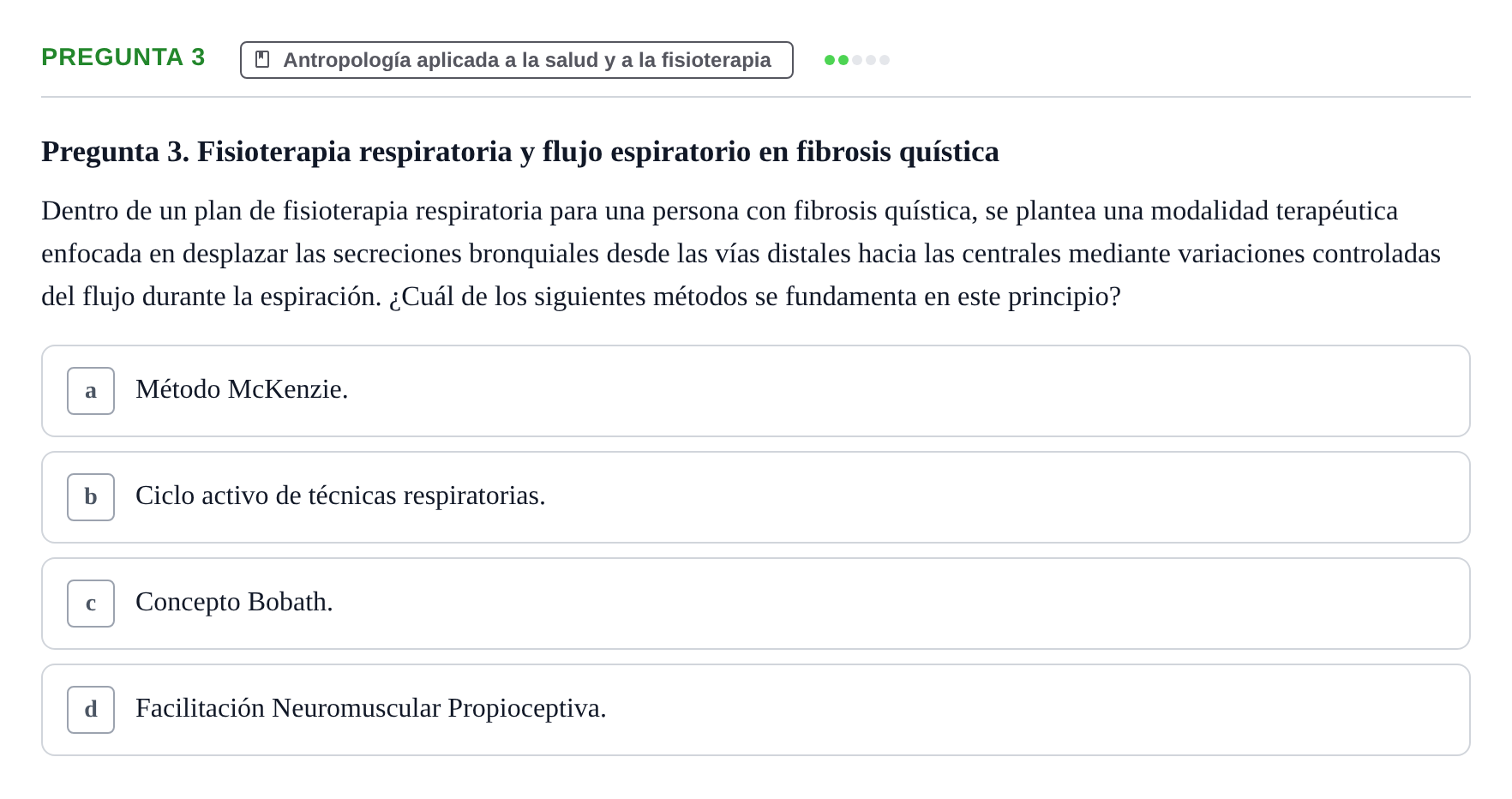 Enunciado: Pregunta 3