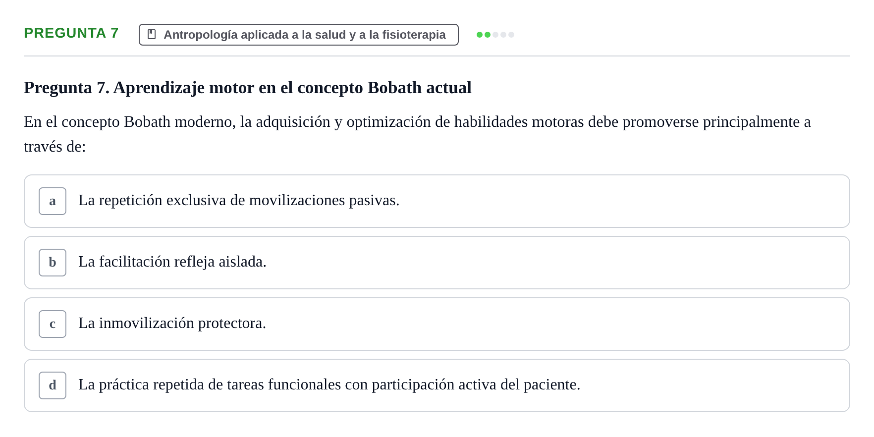 Enunciado: Pregunta 7