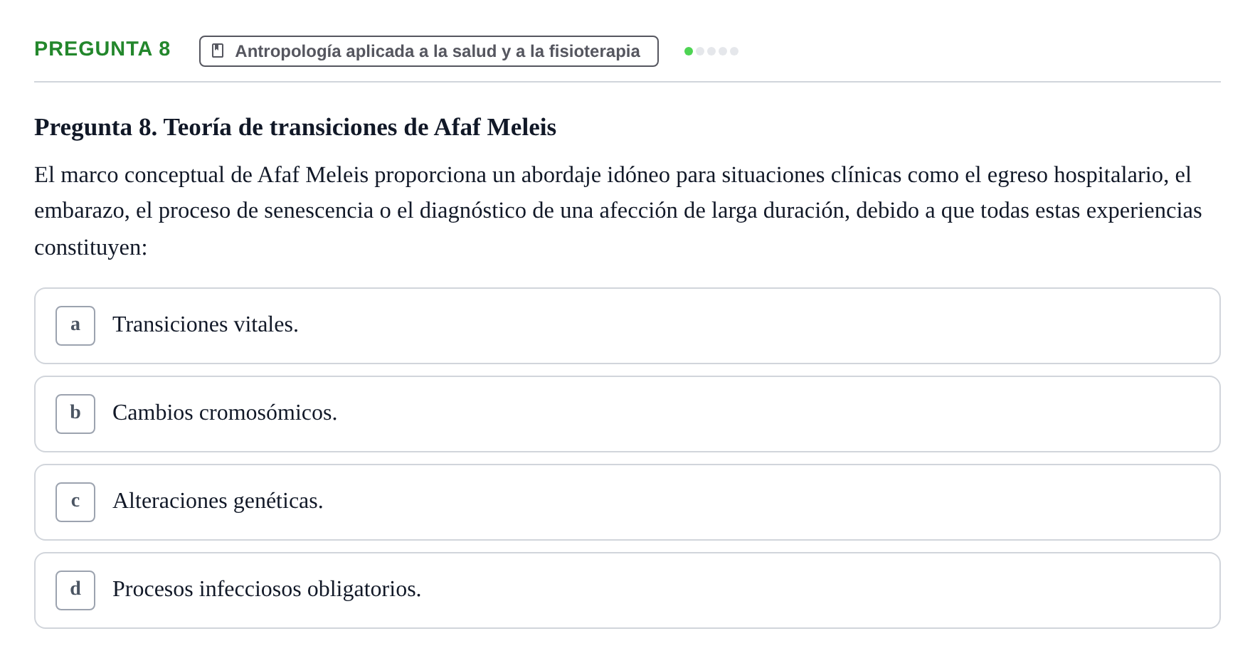 Enunciado: Pregunta 8