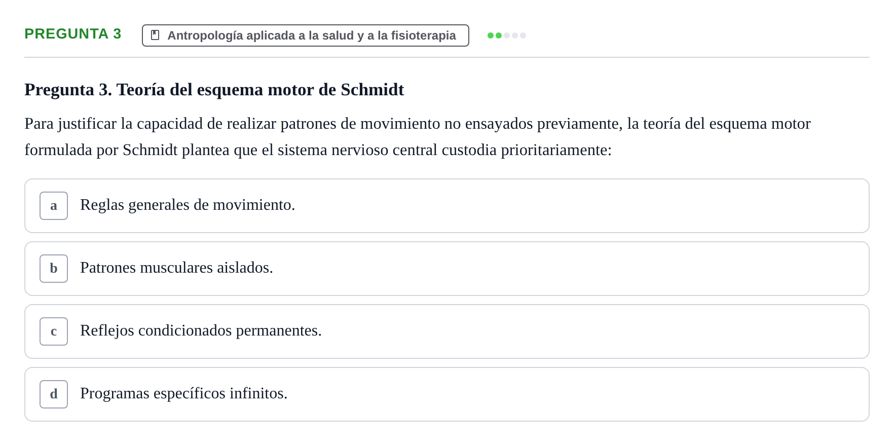 Enunciado: Pregunta 3