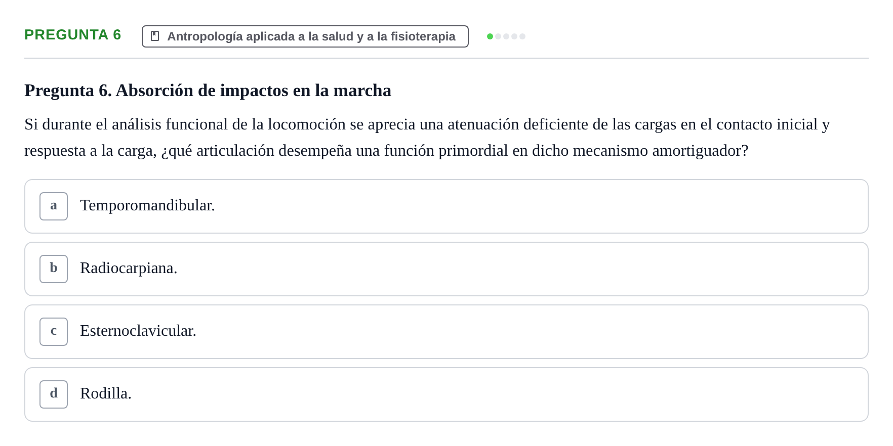 Enunciado: Pregunta 6