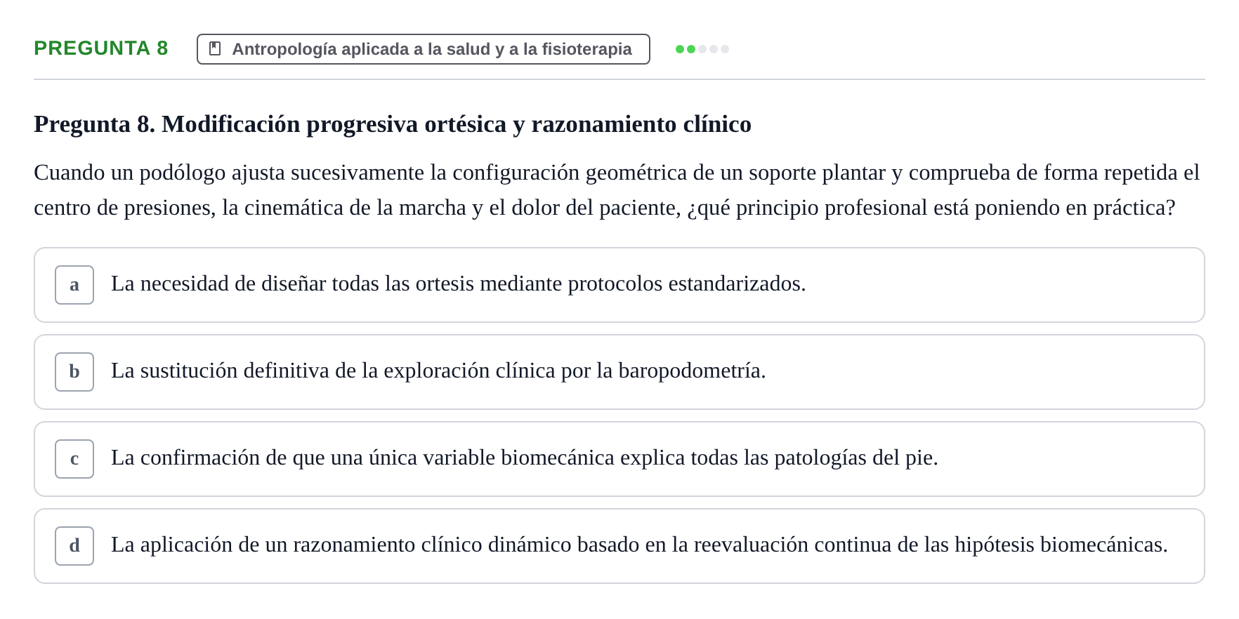 Enunciado: Pregunta 8