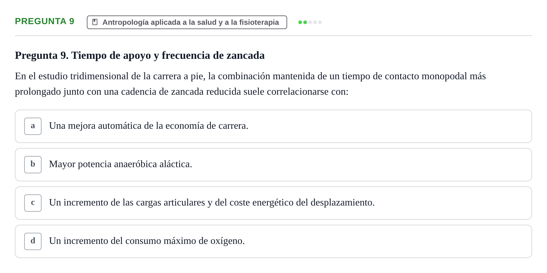 Enunciado: Pregunta 9