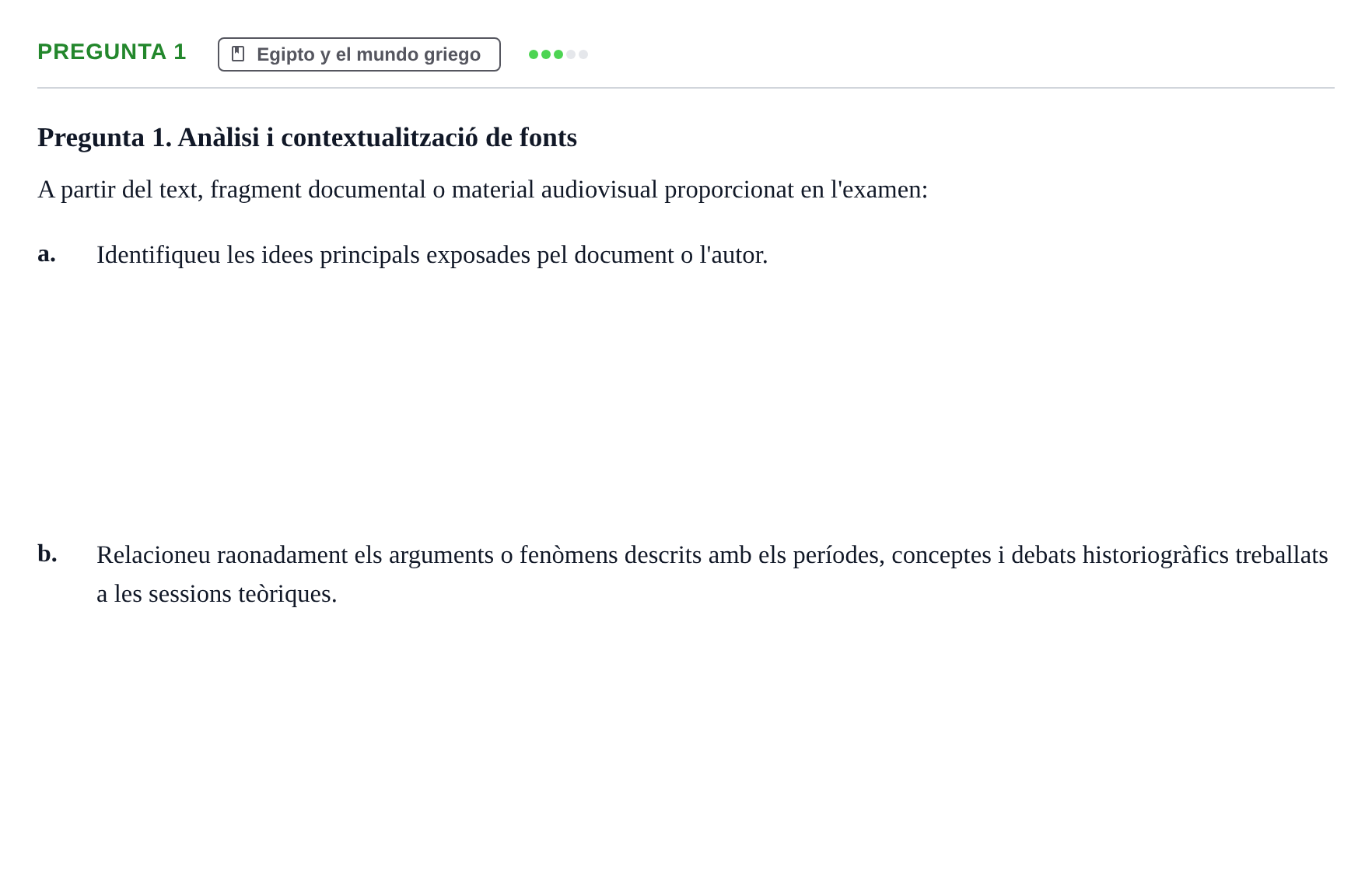 Enunciado: Pregunta 1 · Historia I UPC Exemples