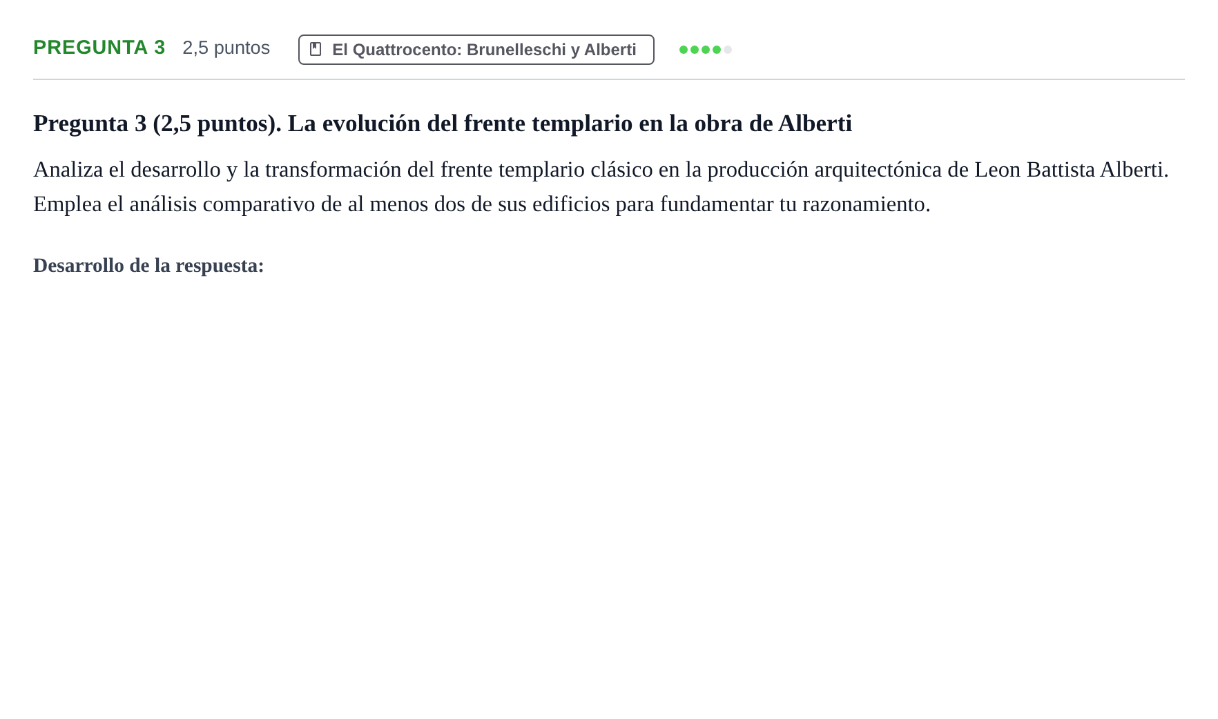 Enunciado: Pregunta 3 · Historia I UPC 2023