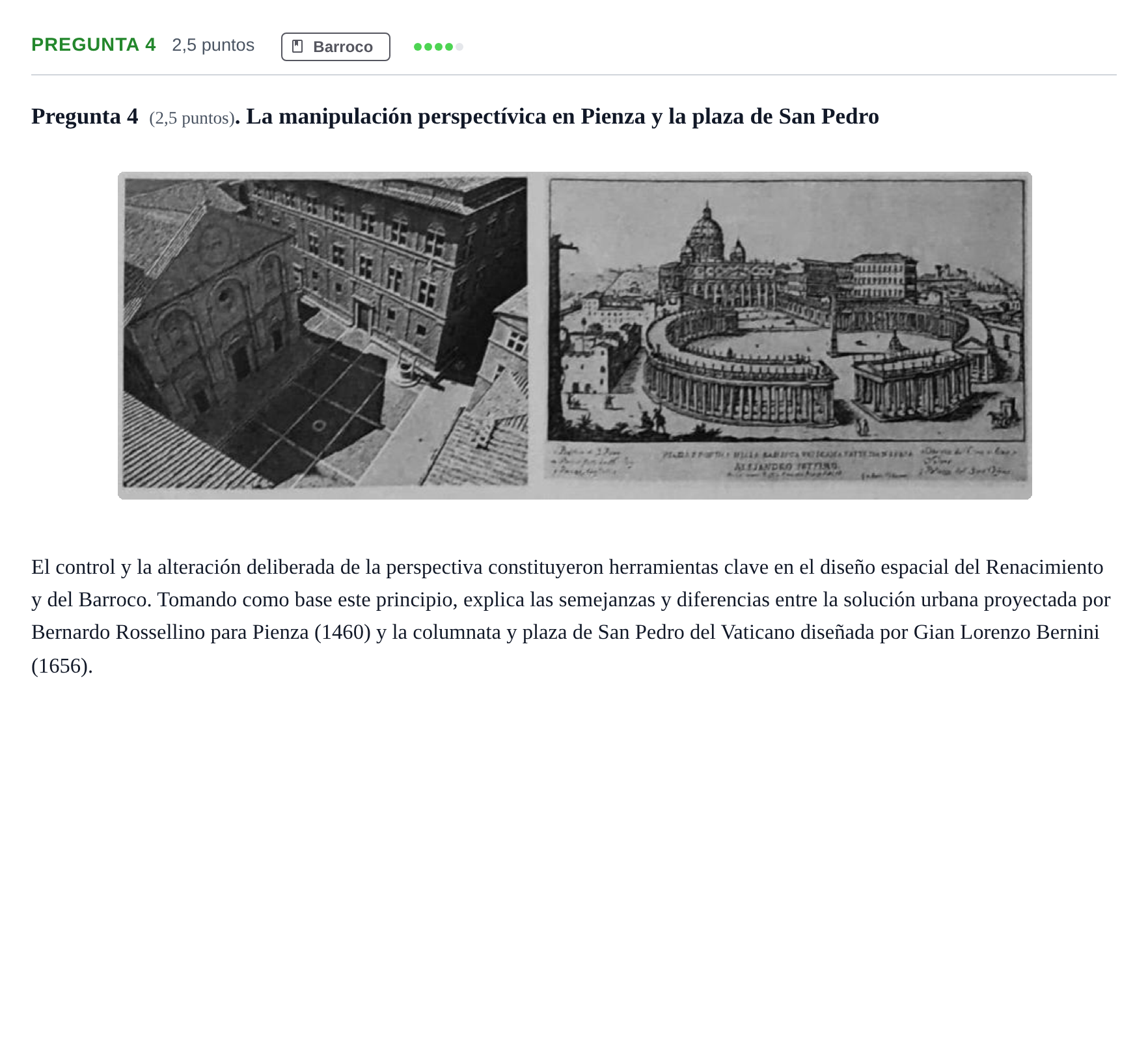 Enunciado: Pregunta 4 · Historia I UPC 2023