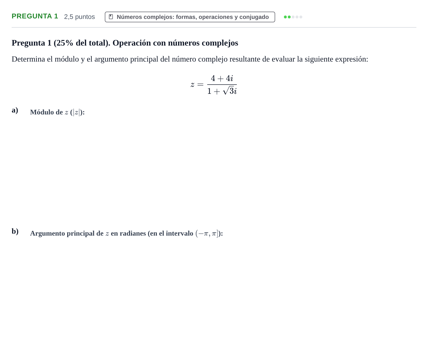 Enunciado: Pregunta 1 · Álgebra UOC 2021