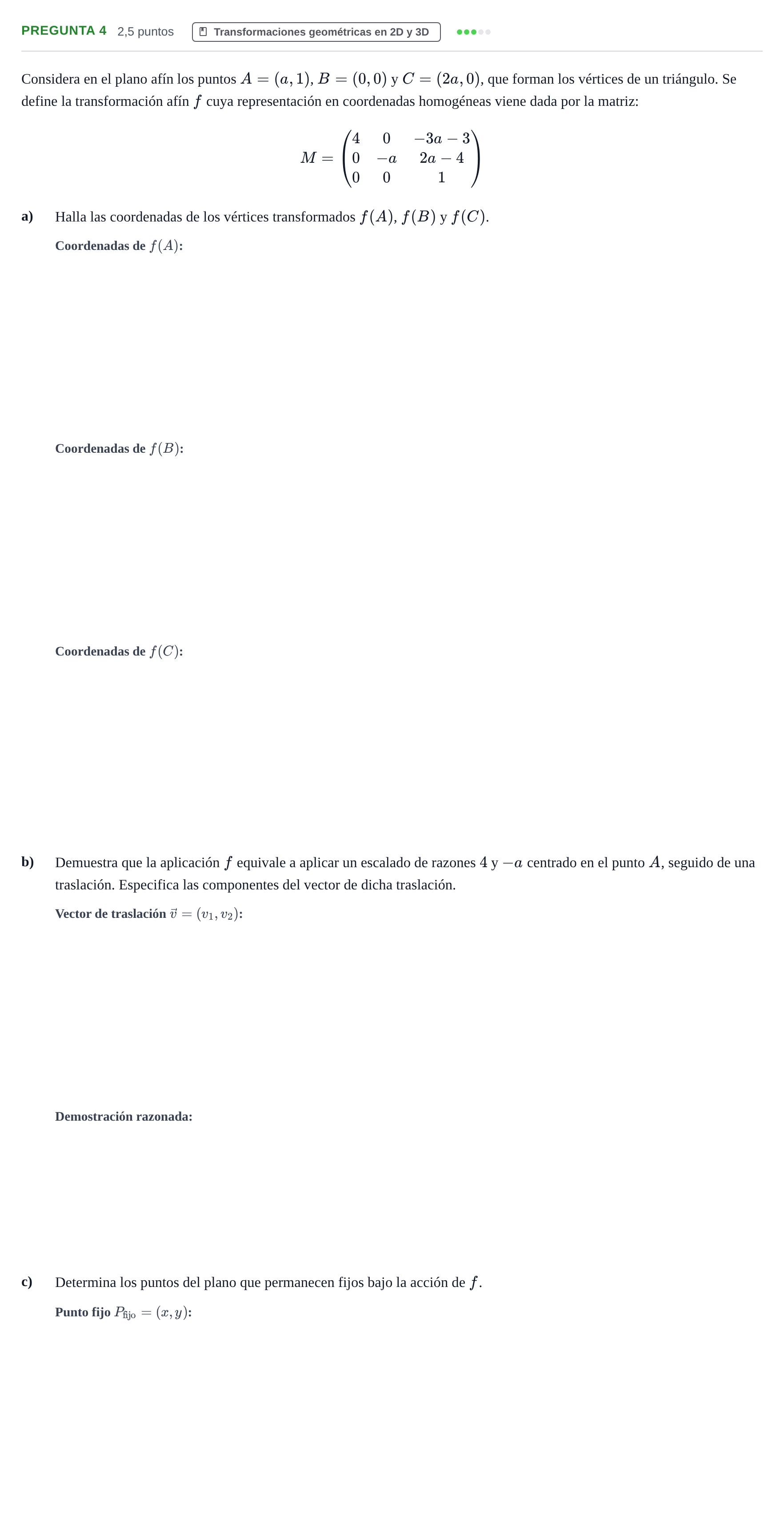 Enunciado: Pregunta 4 · Álgebra UOC 2021