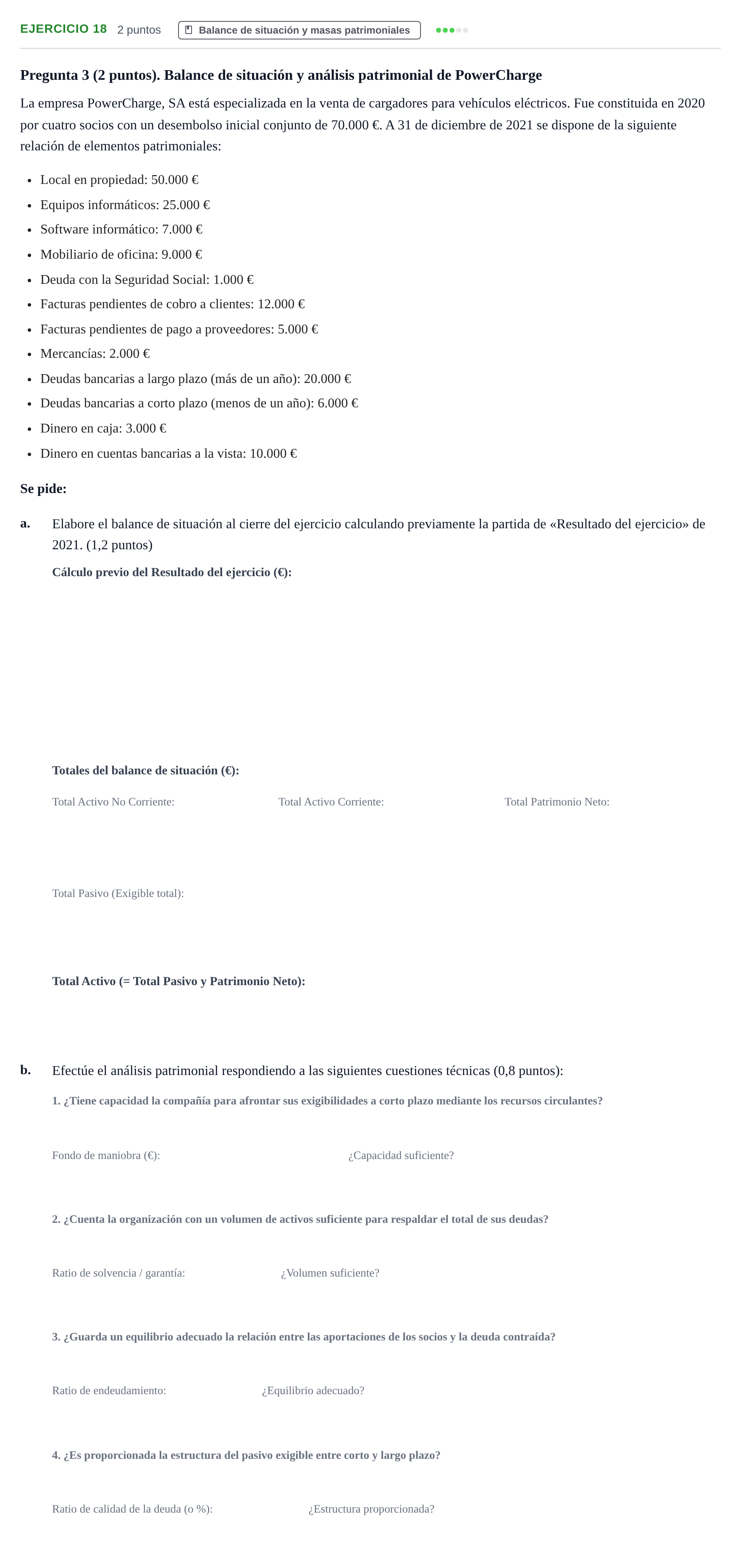 Enunciado: Problema 18 · Administración y gestión de organizaciones UOC 2023