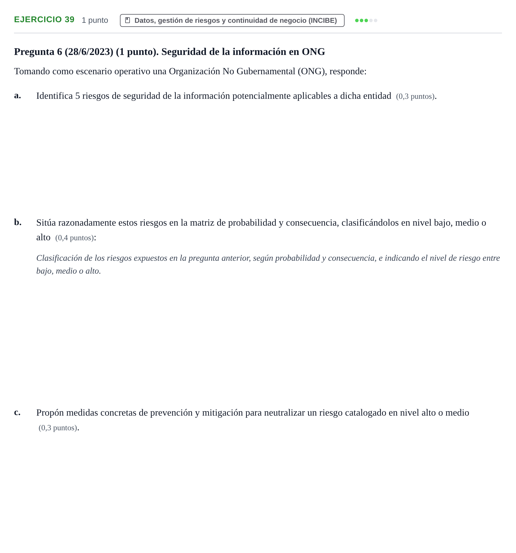 Enunciado: Problema 39 · Administración y gestión de organizaciones UOC 2023
