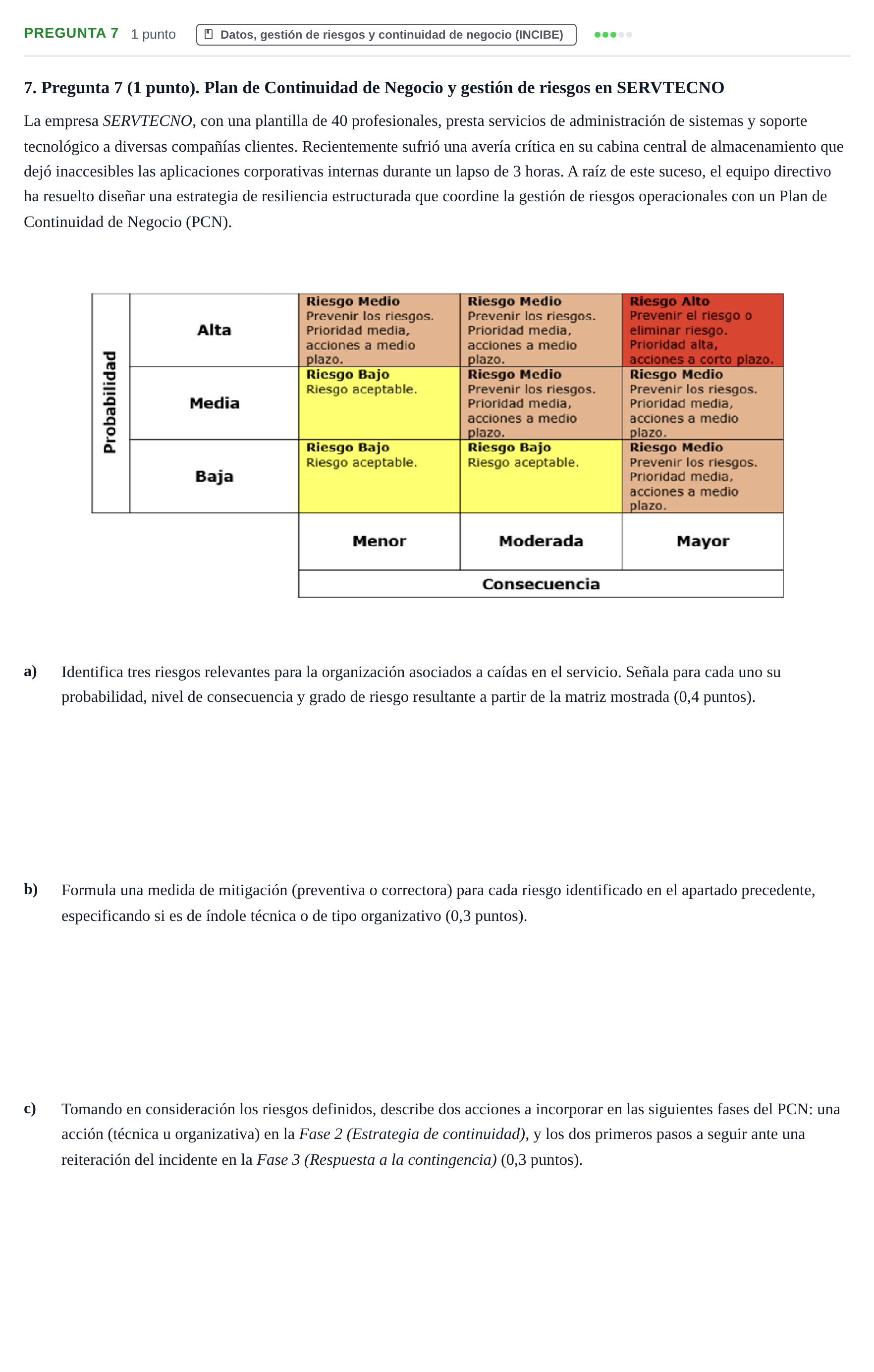 Enunciado: Pregunta 7 · Administración y gestión de organizaciones UOC 2026