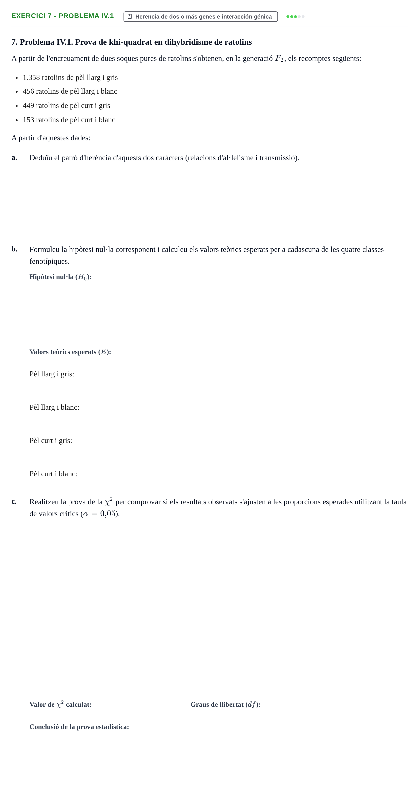 Enunciado: 7 - Problema IV.1