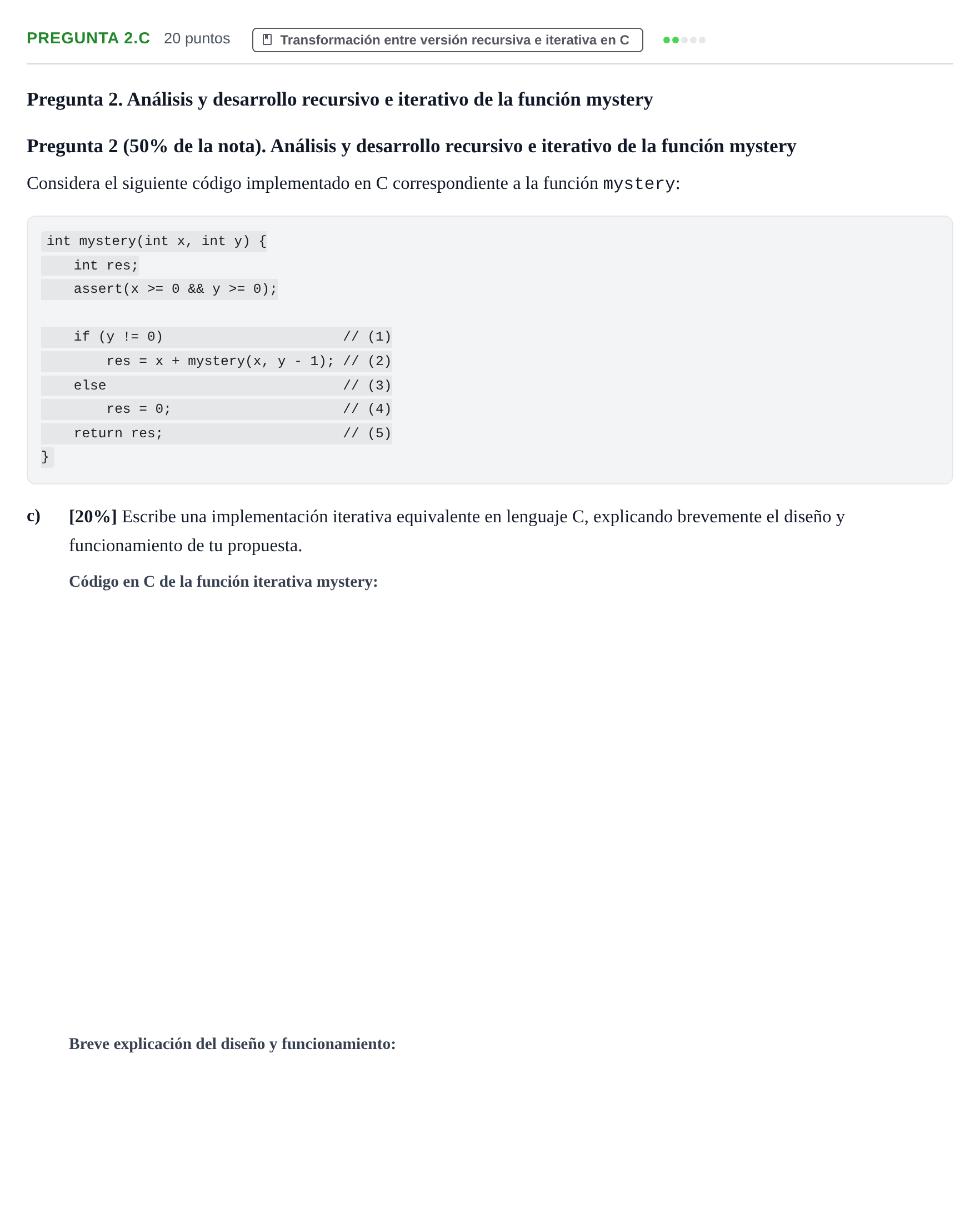 Enunciado: Pregunta 2.c · Prácticas de programación UOC 2023