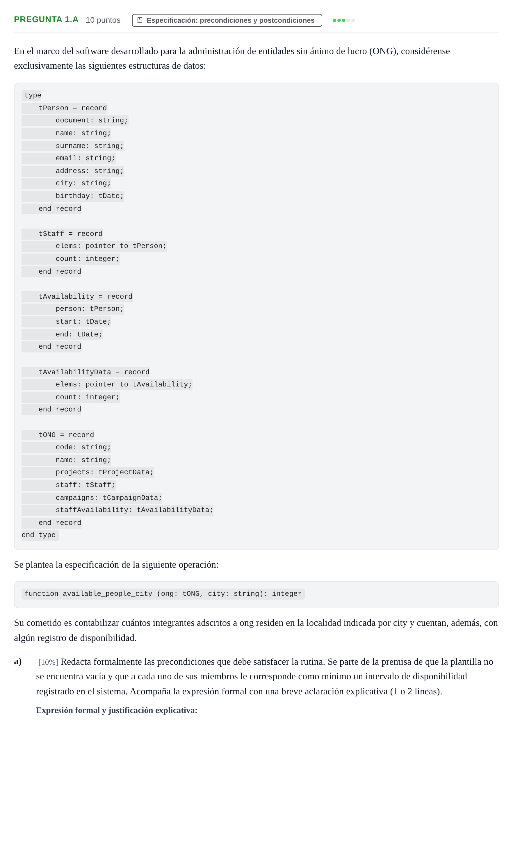 Enunciado: Pregunta 1.a · Prácticas de programación UOC 2023