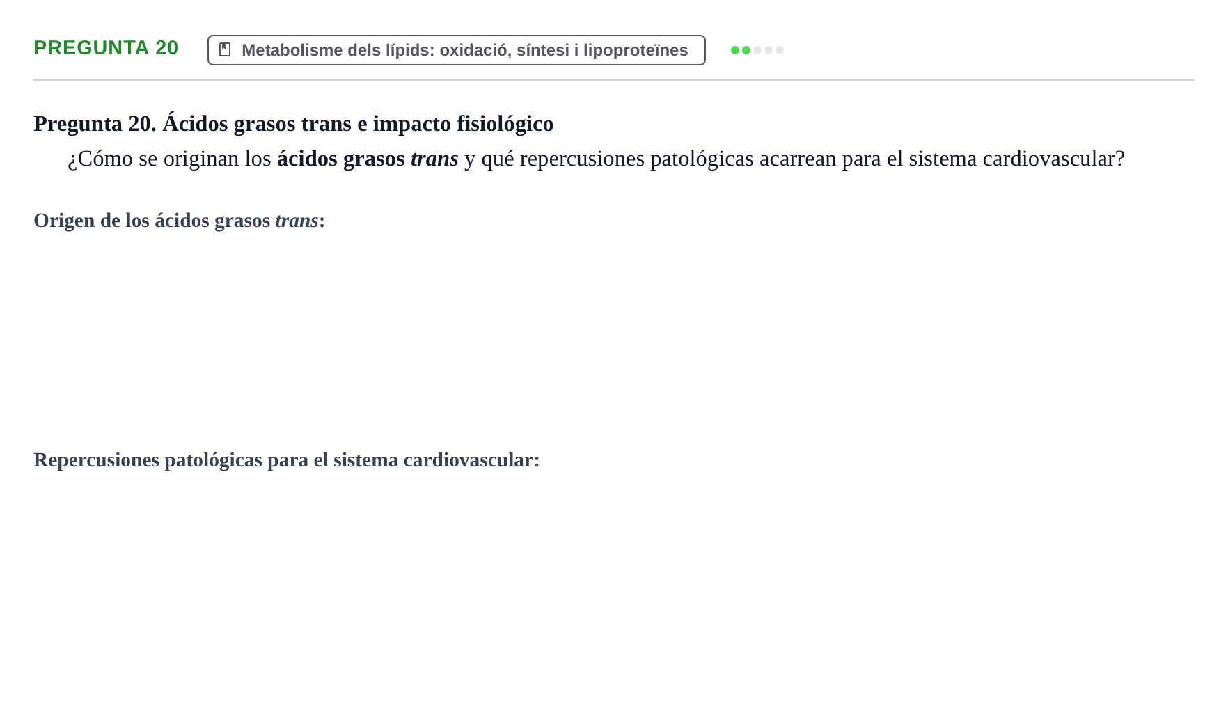 Enunciado: Pregunta 20