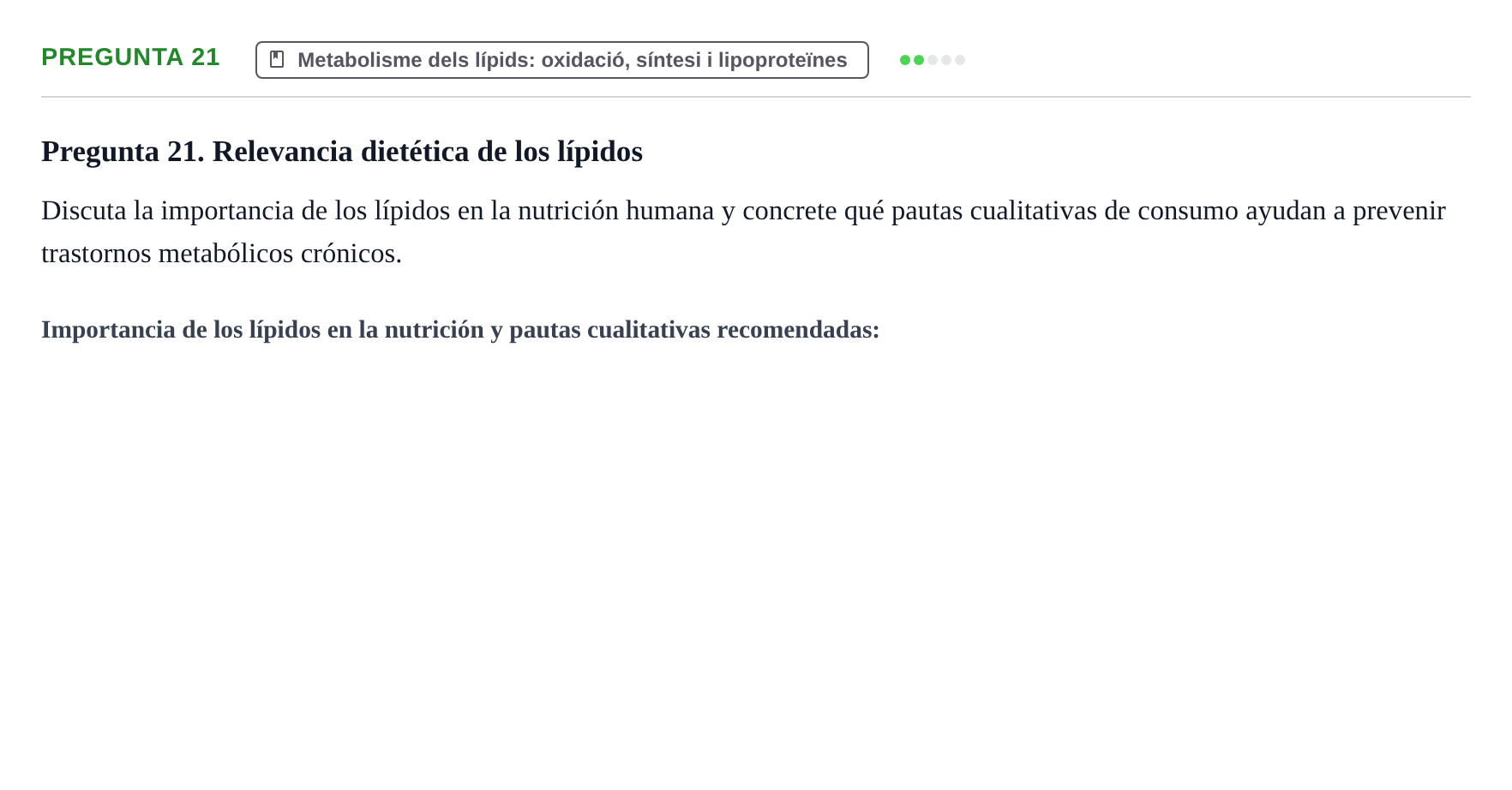 Enunciado: Pregunta 21